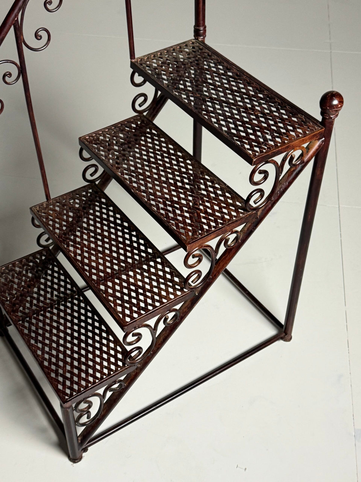 Patinated Metal Library Steps, Late 20th Century, photo 16