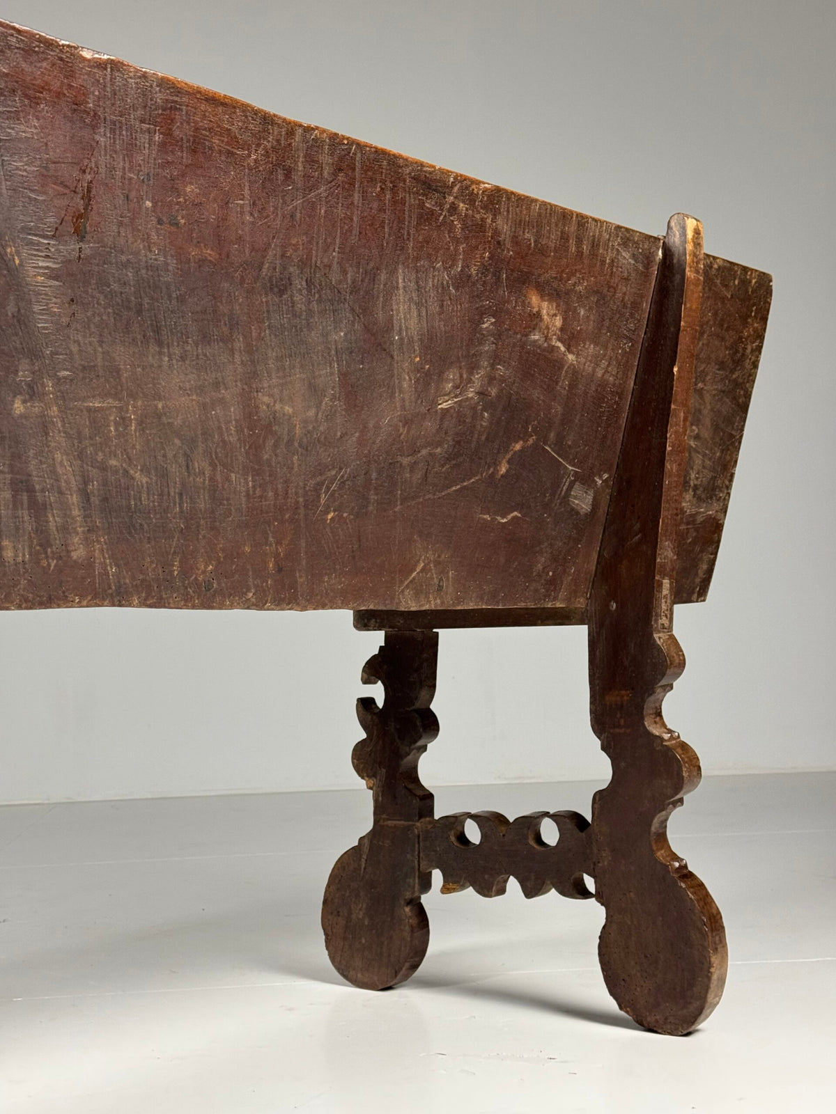 Spanish Solid Walnut Bench, 18th Century, photo 18