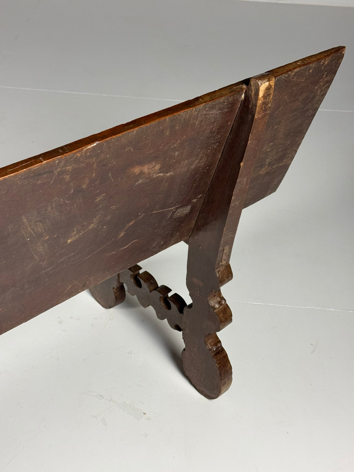 Spanish Solid Walnut Bench, 18th Century, photo 19
