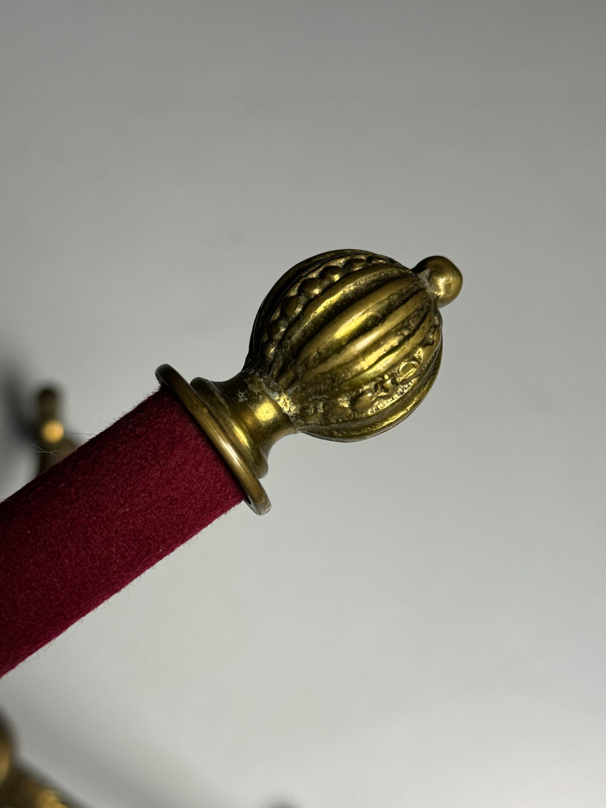 French Brass and Mahogany Clothes Valet on Wheels, Mid 20th Century, photo 8