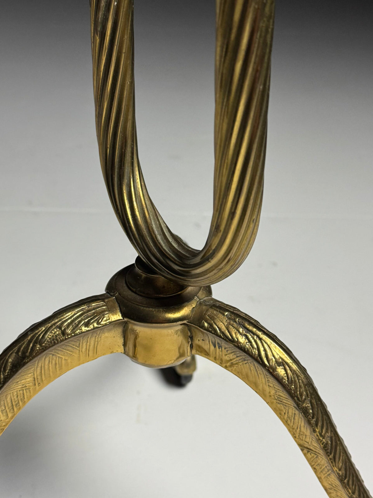French Brass and Mahogany Clothes Valet on Wheels, Mid 20th Century, photo 9