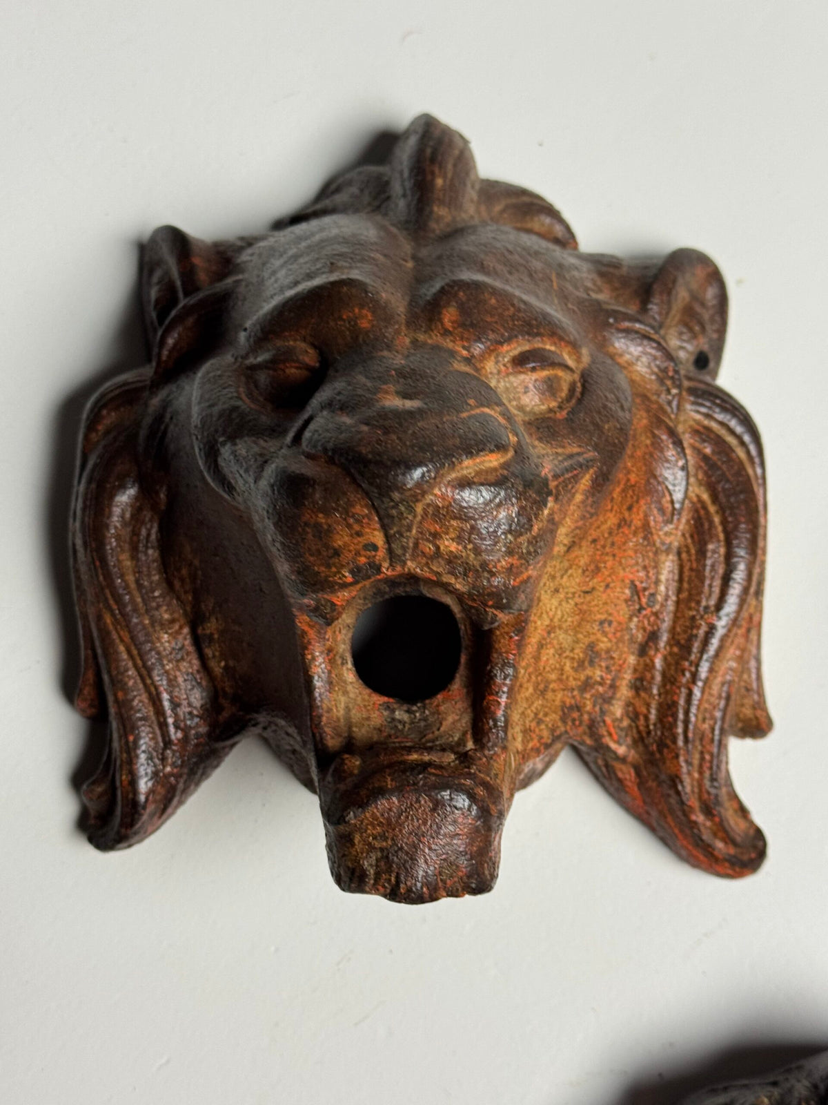 Set of Three Cast Iron Lion Heads, France, 19th Century, photo 6