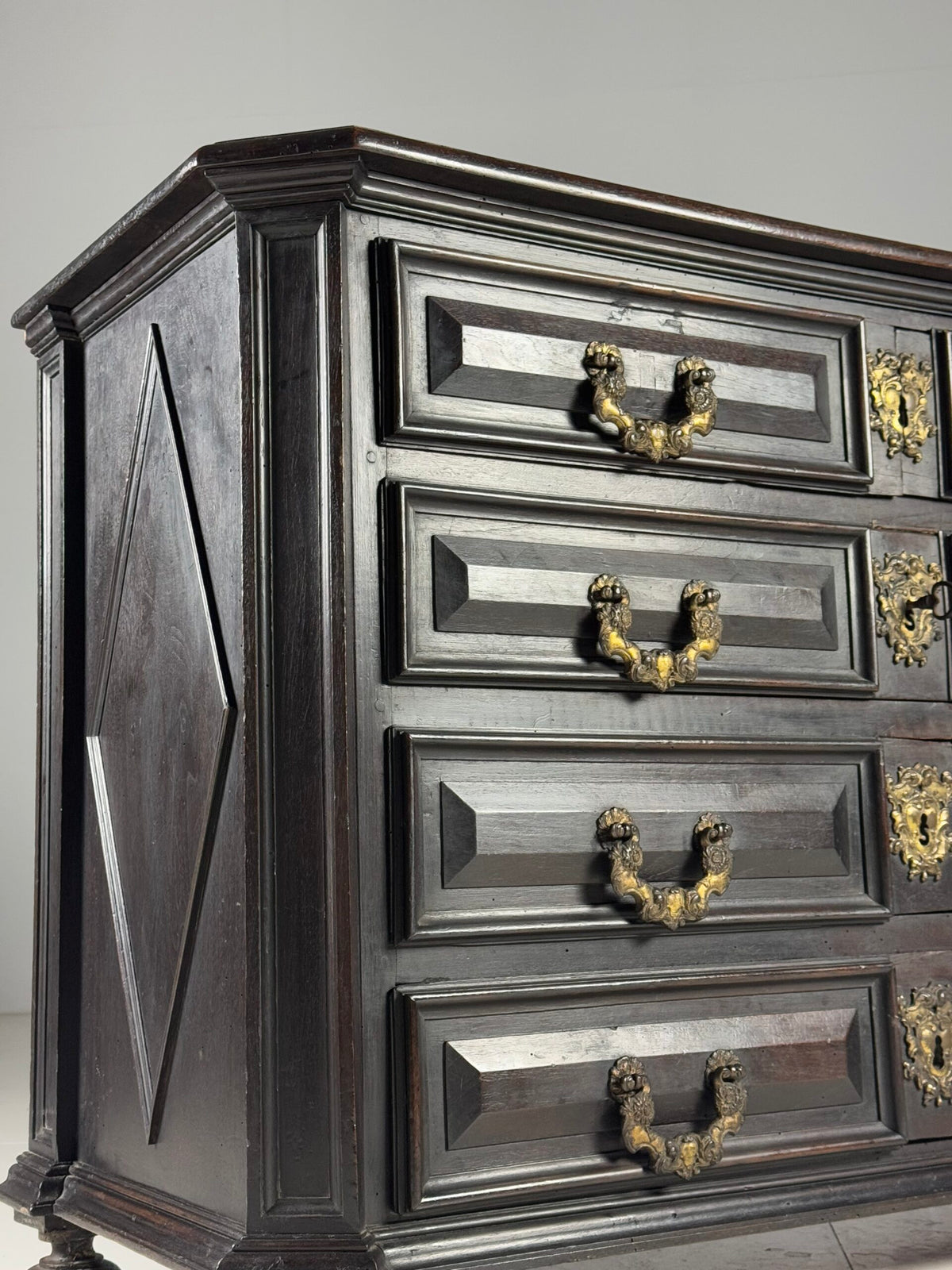 Italian Solid Walnut Commode, 18th Century, photo 18