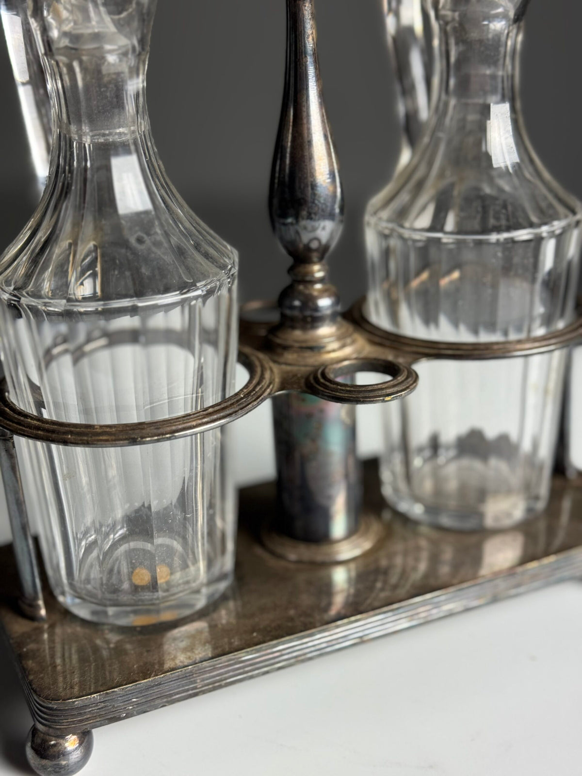 Silver Plated Oil and Vinegar Set, photo 8