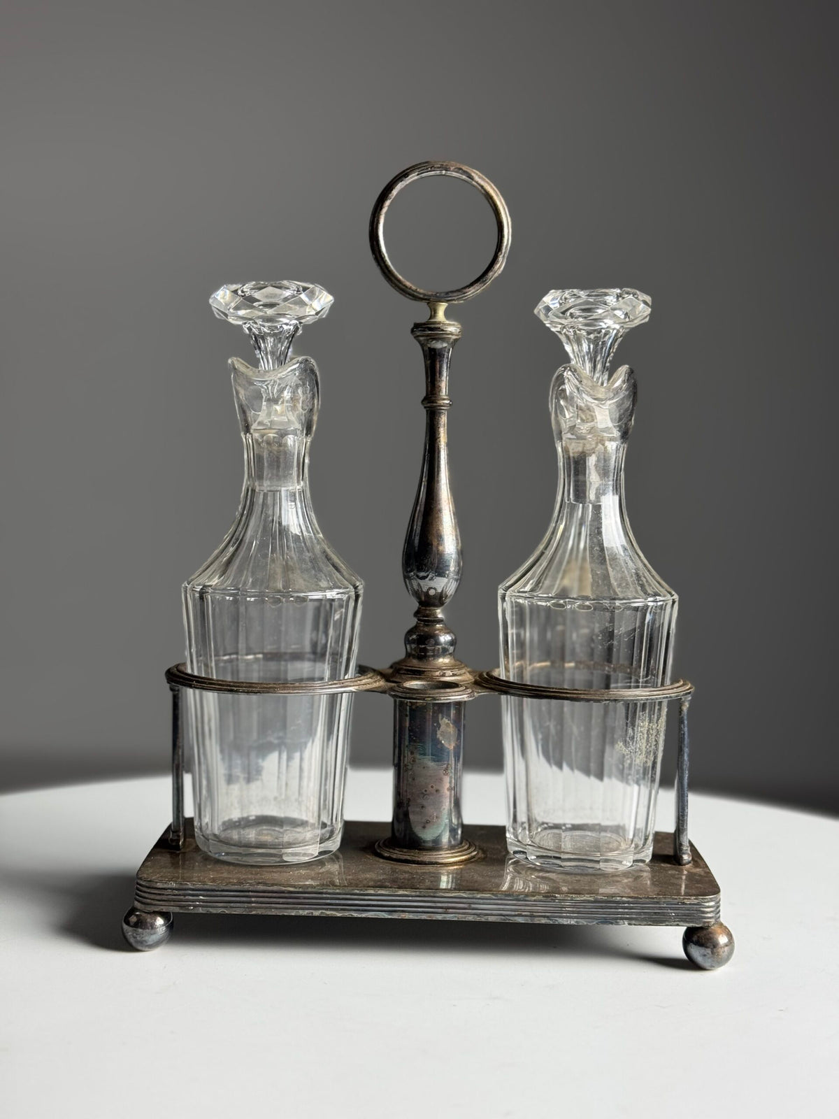 Silver Plated Oil and Vinegar Set, photo 12