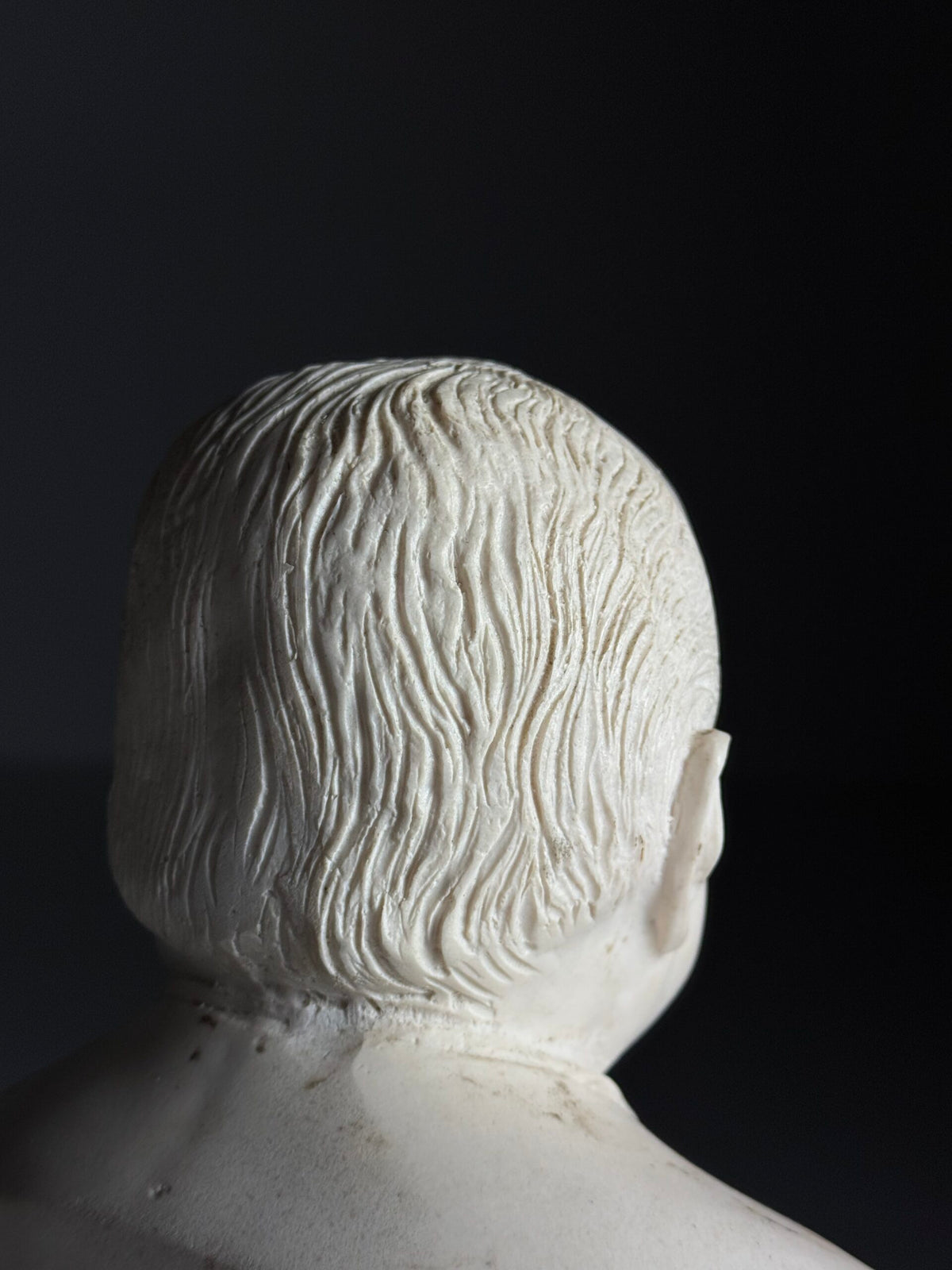 Cast Marble Bust of Winston Churchill, Mid 20th Century, photo 13