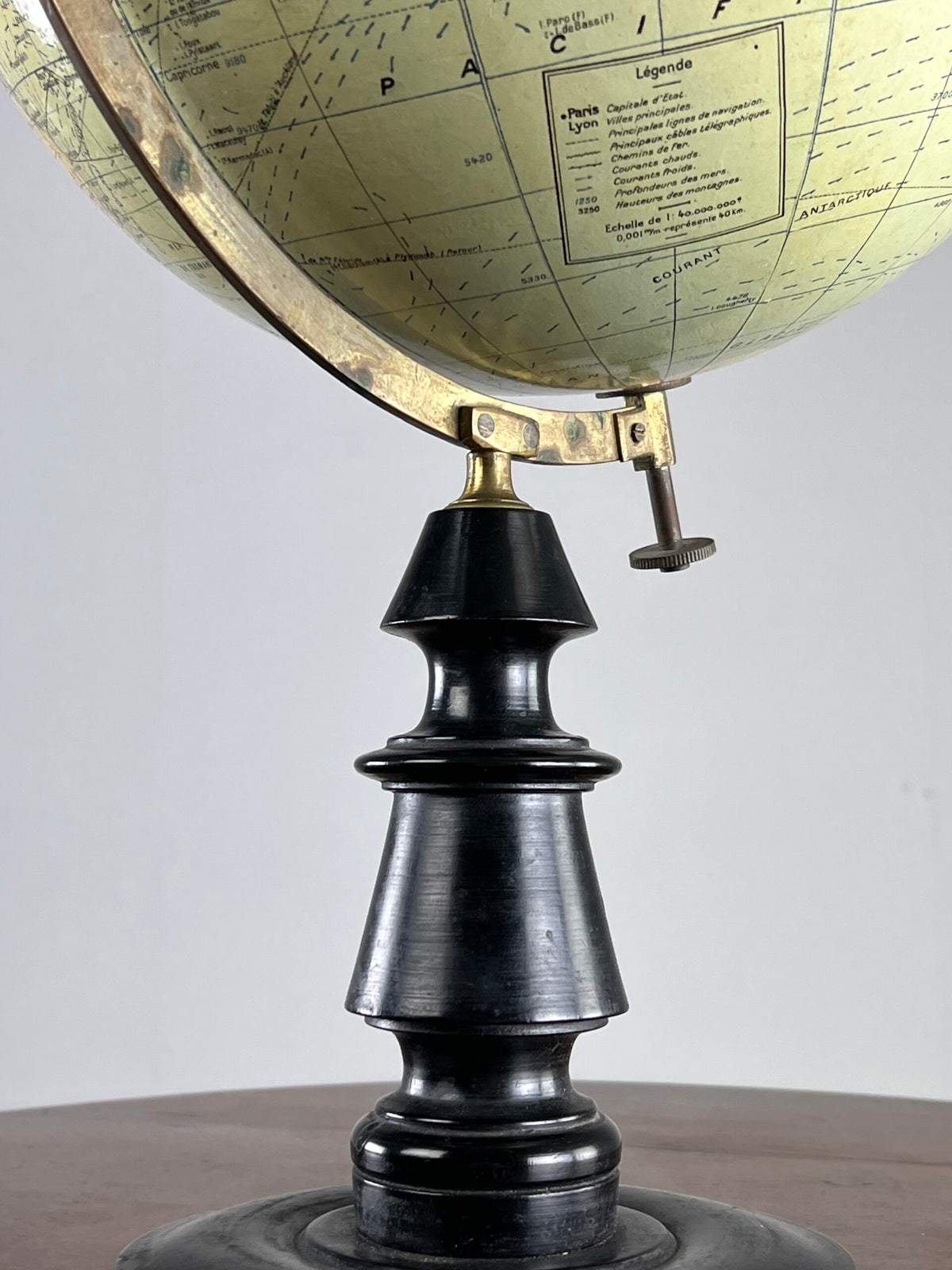 French Terrestrial Globe by G. Thomas, Paris, c. 1900, photo 10