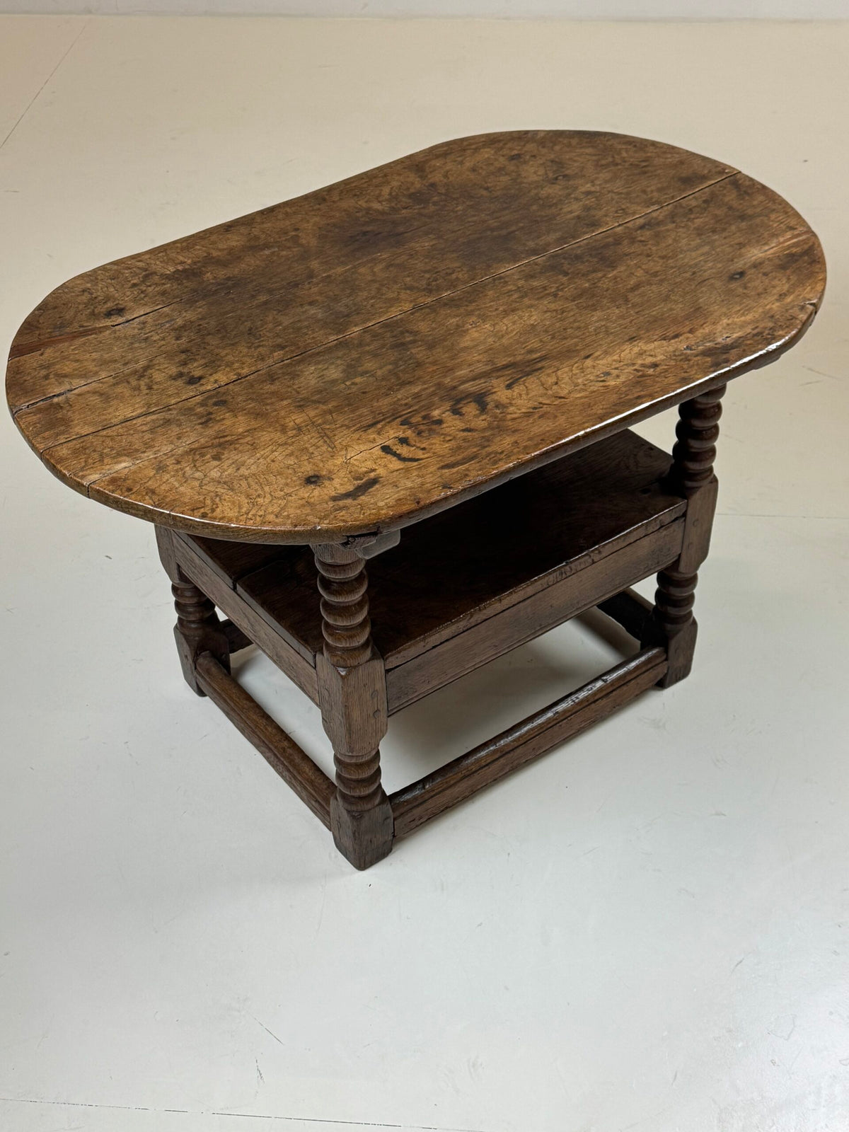 English Oak Monk's Bench Table, 18th Century, photo 25