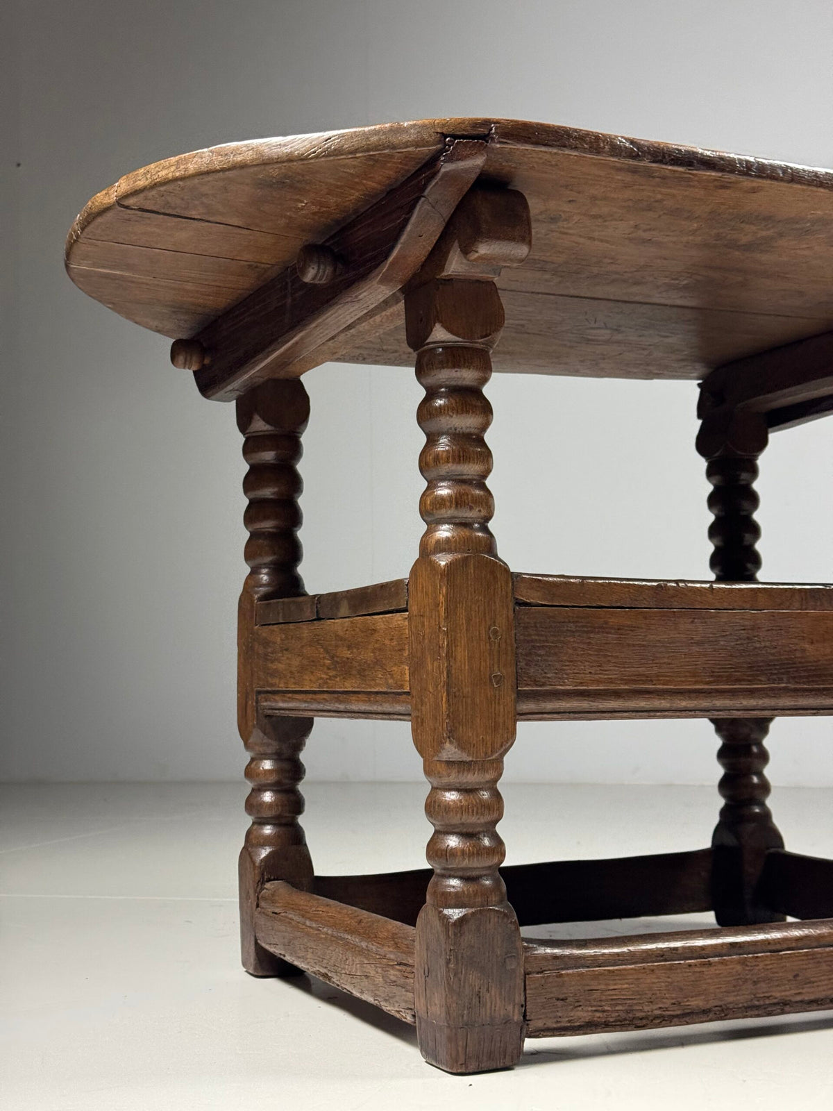 English Oak Monk's Bench Table, 18th Century, photo 16