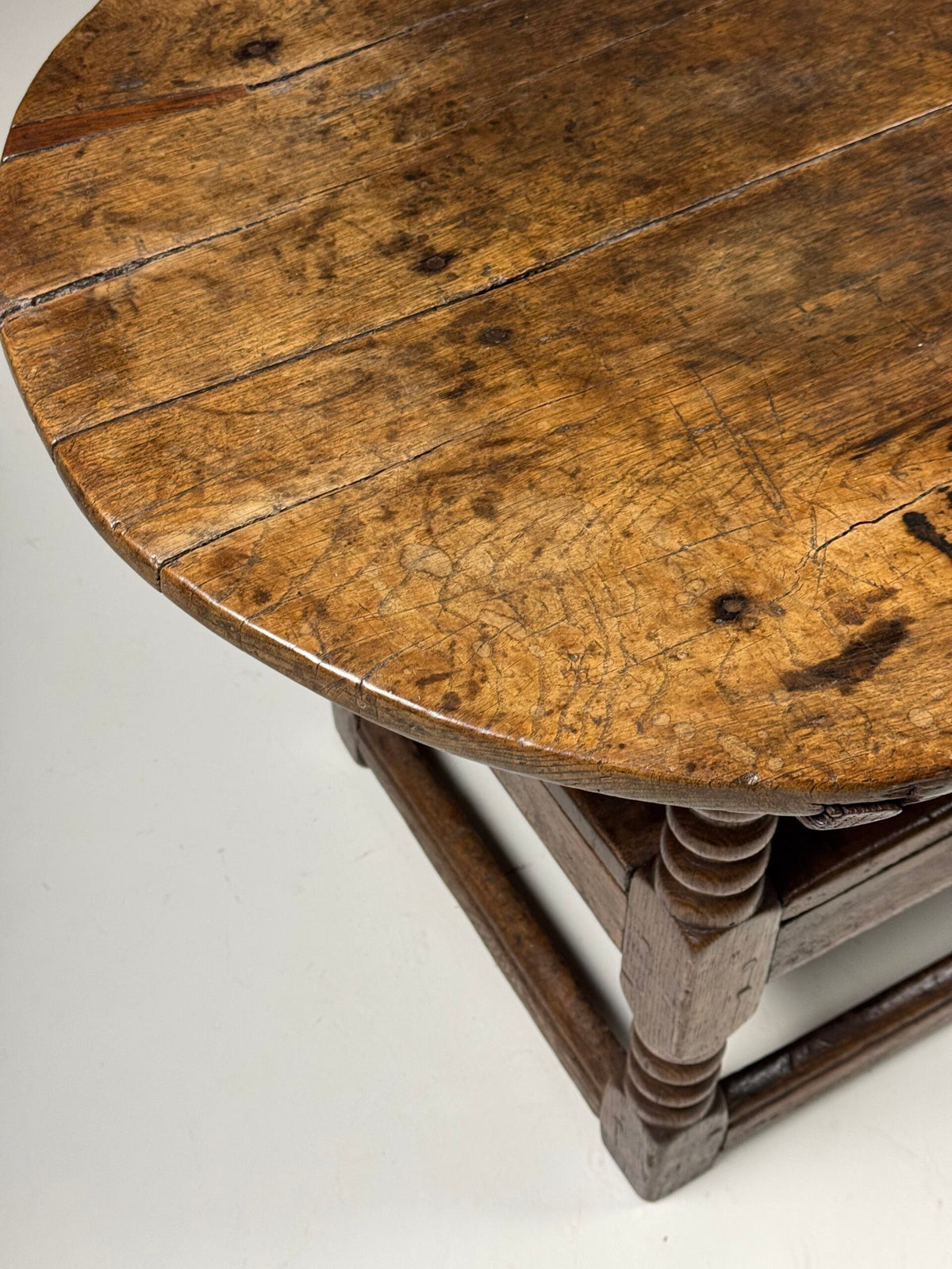 English Oak Monk's Bench Table, 18th Century, photo 13