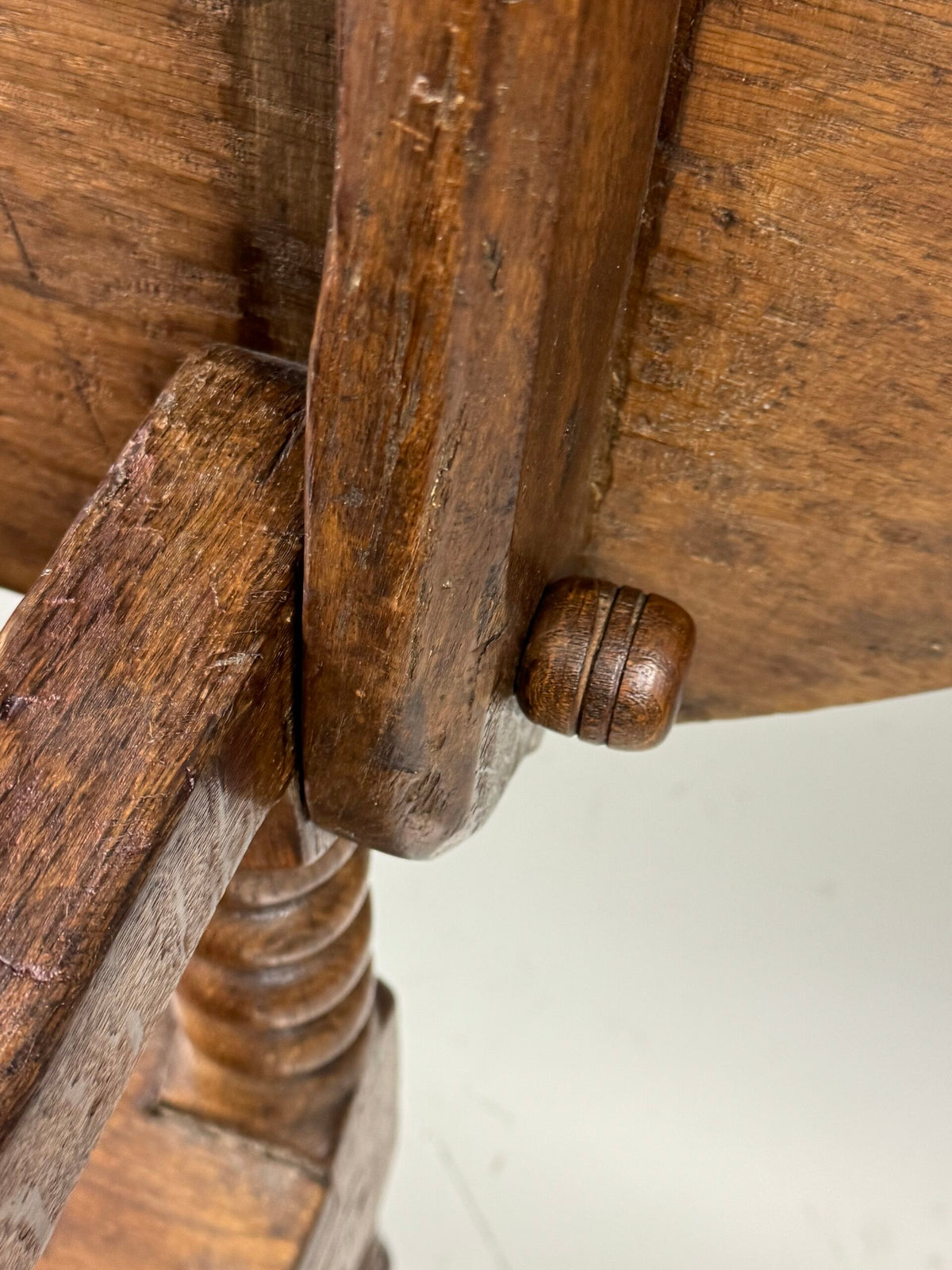 English Oak Monk's Bench Table, 18th Century, photo 4