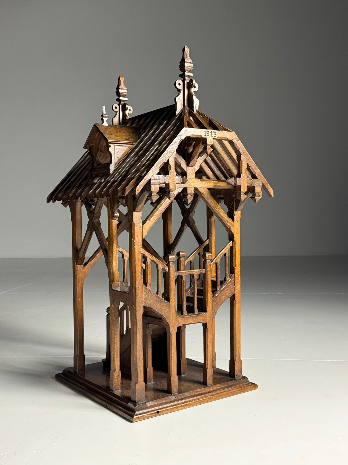 French Chef d'Oeuvre Scale Model, Signed J. Bergeron 1913, photo 14