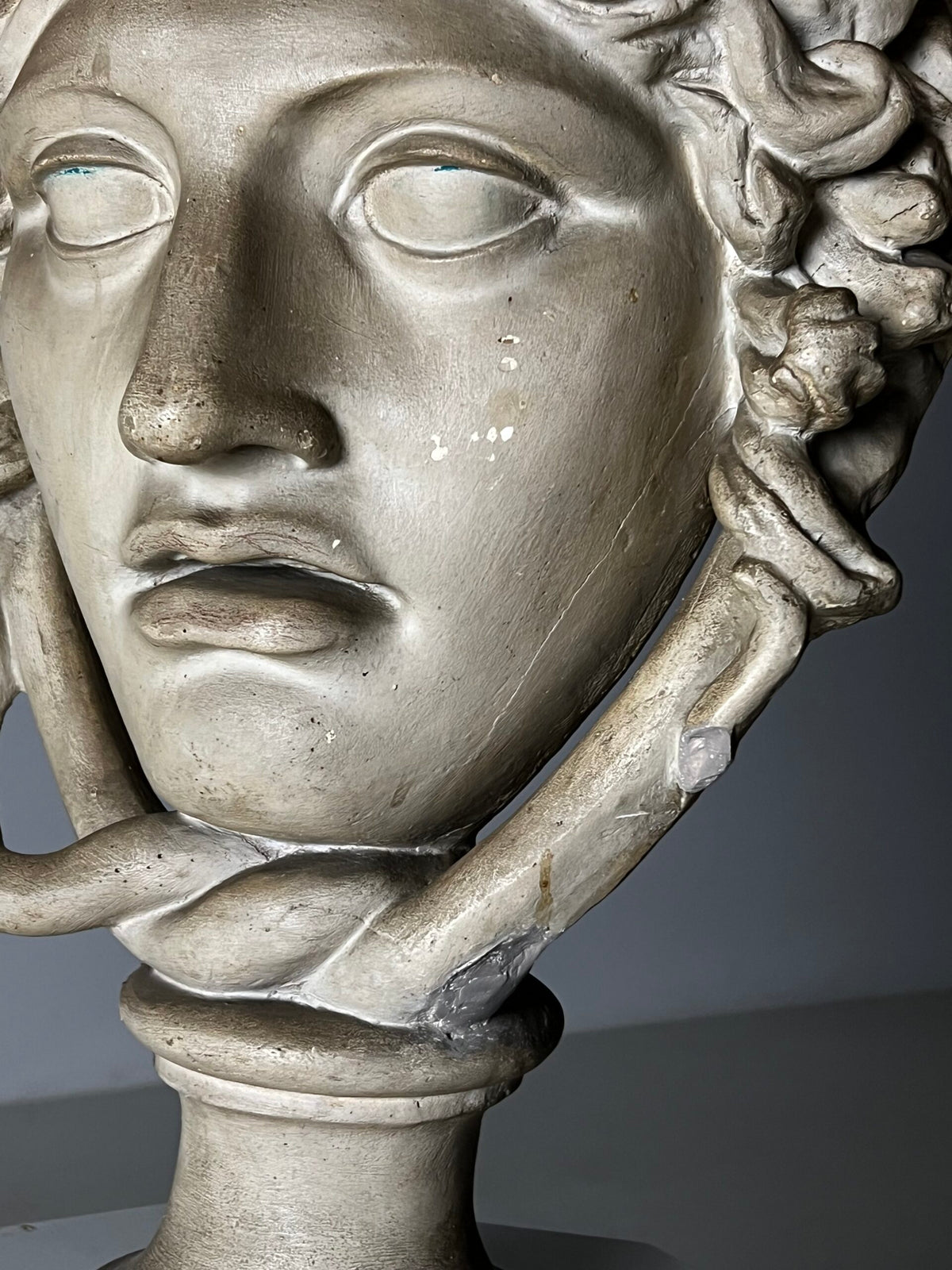 Vintage Plaster Sculpture of Medusa, Late 20th Century, photo 7