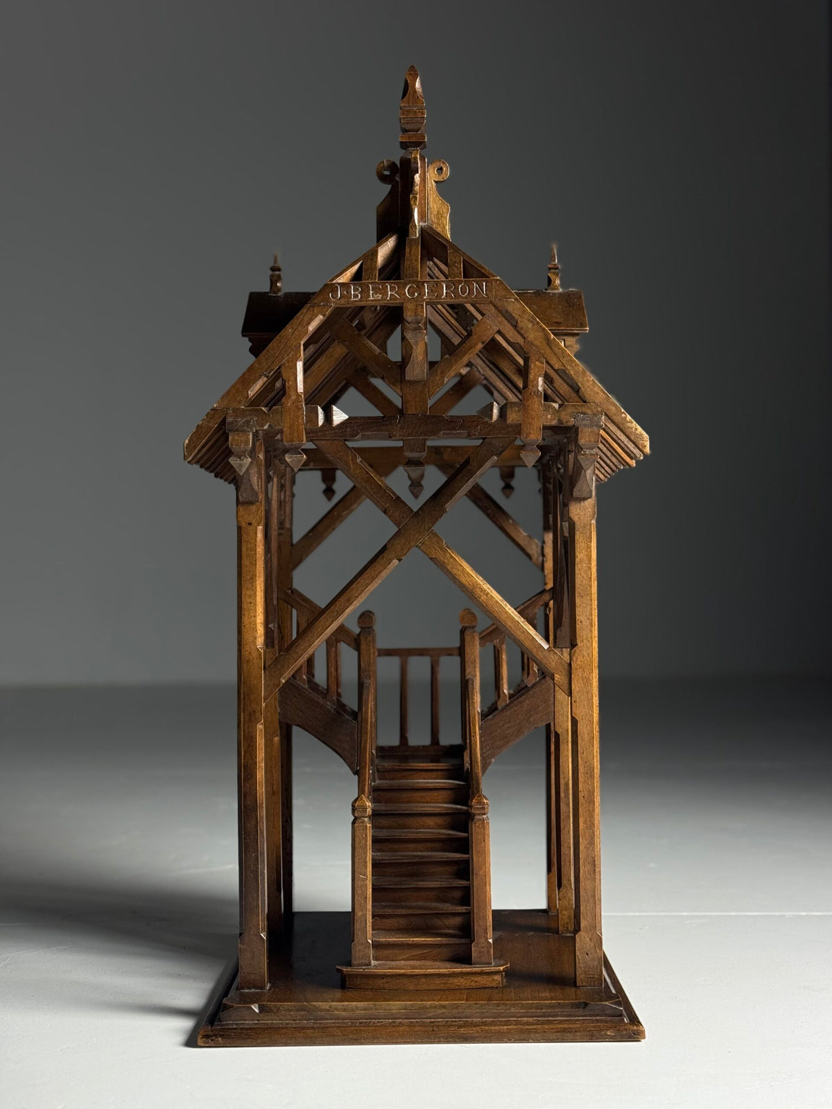 French Chef d'Oeuvre Scale Model, Signed J. Bergeron 1913, photo 1