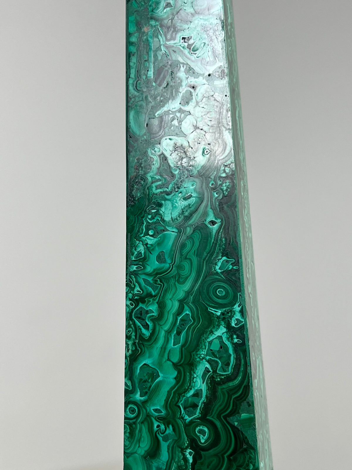 Set of Four Malachite Veneer Obelisks, Late 20th Century, photo 10