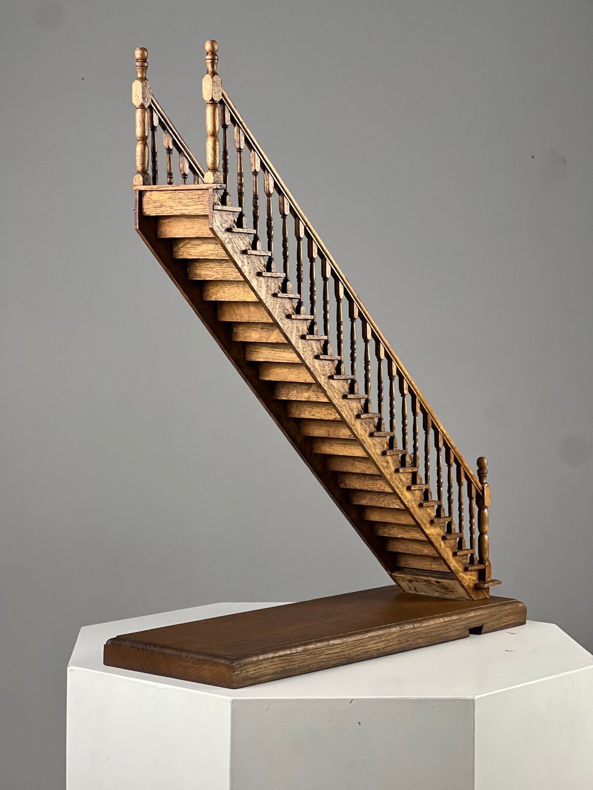 Architectural Oak Staircase Model, Mid 20th Century, photo 14