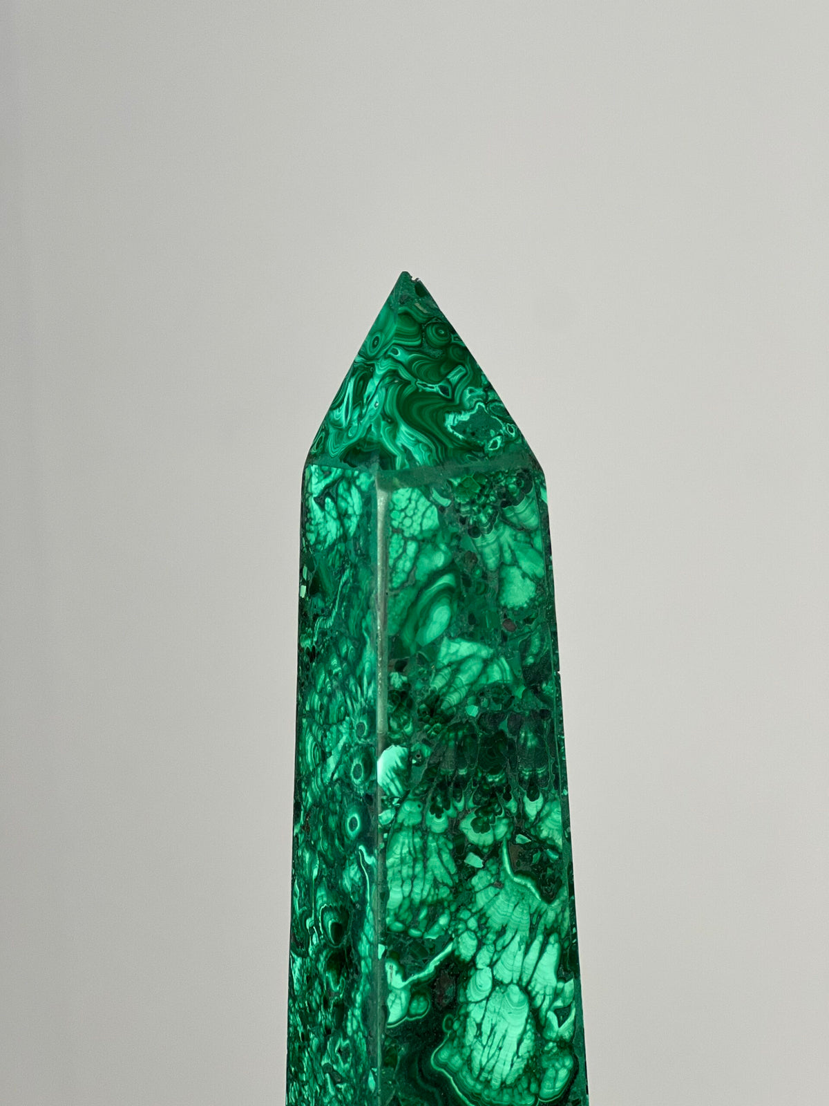 Set of Four Malachite Veneer Obelisks, Late 20th Century, photo 7