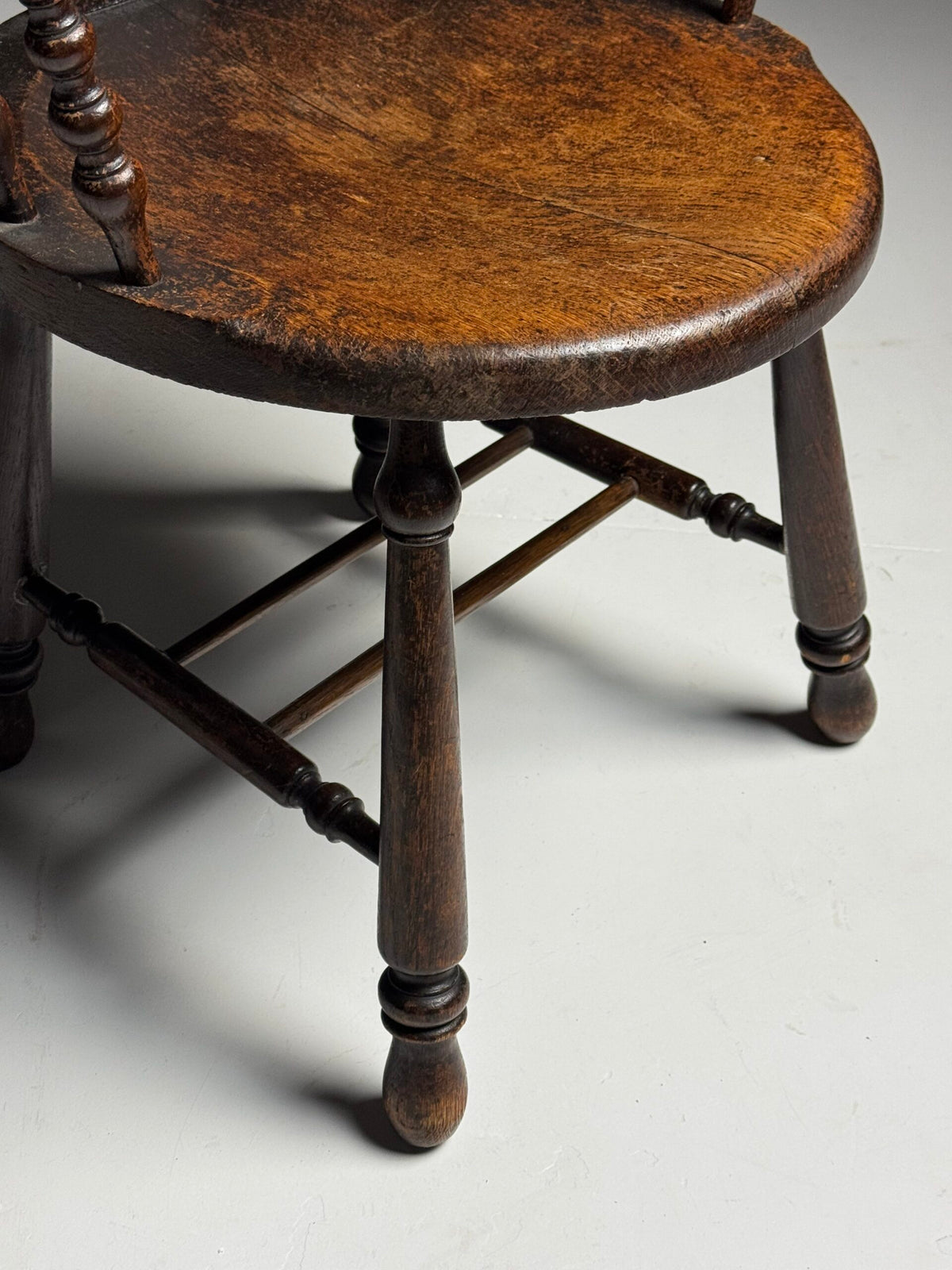Antique Oak Bobbin Armchair, Early 20th Century, photo 10