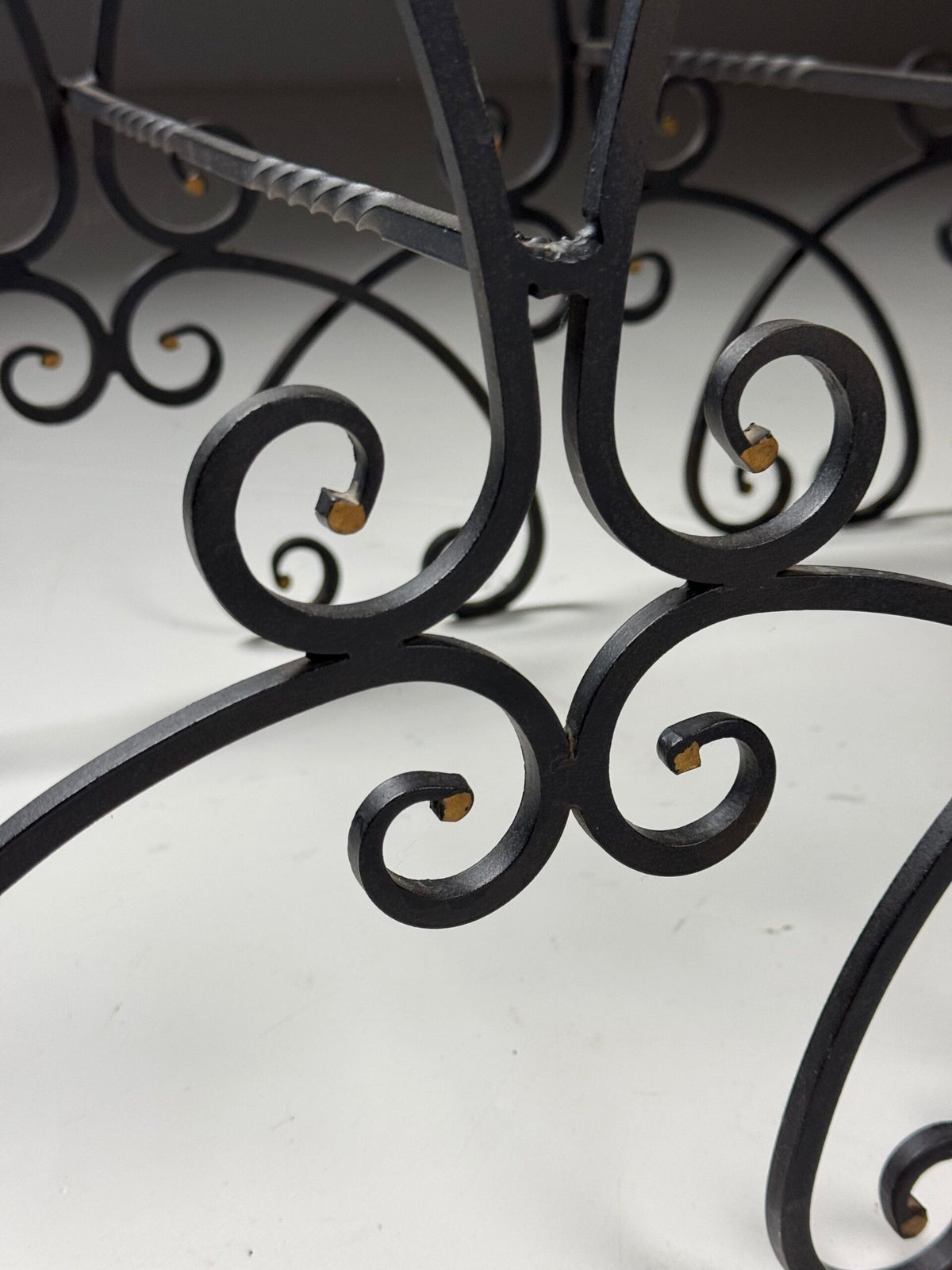 Set of Three Large Wrought Iron Nesting Tables, 20th Century, photo 10