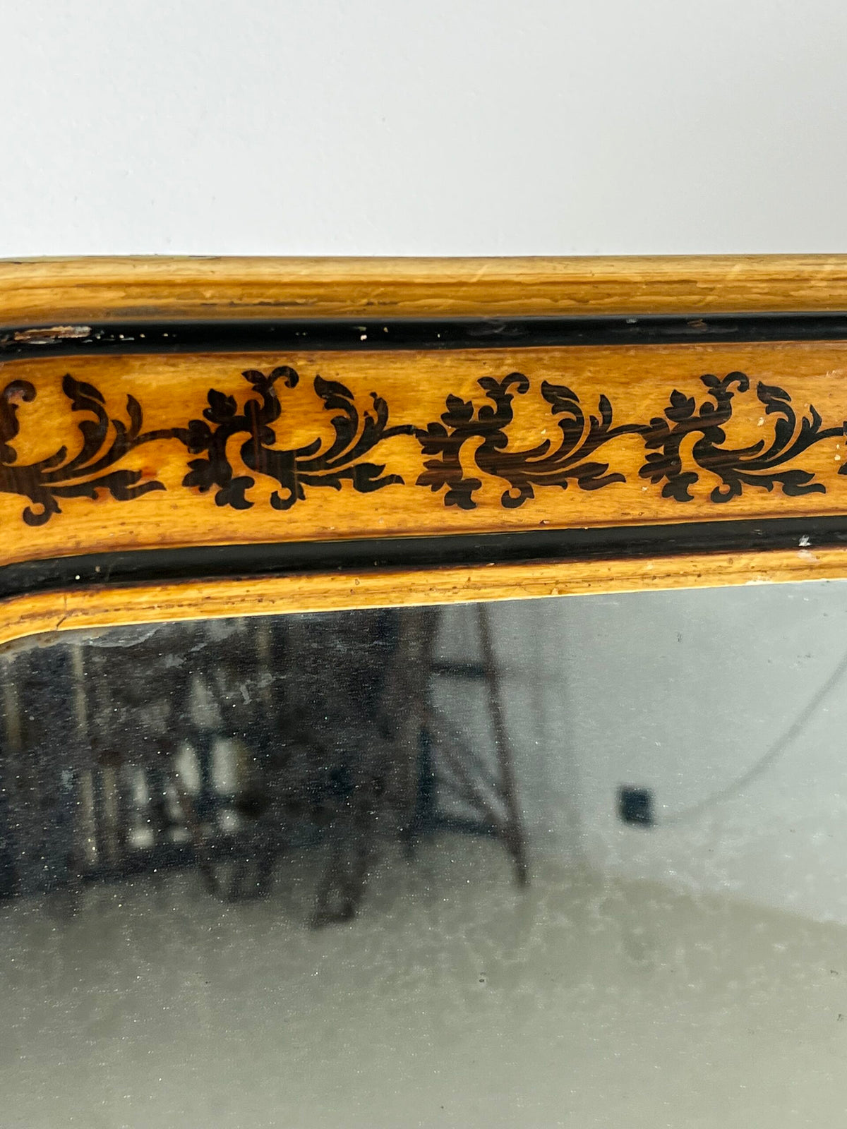 French Louis Philippe Faux Bois Mirror, 19th Century, photo 4