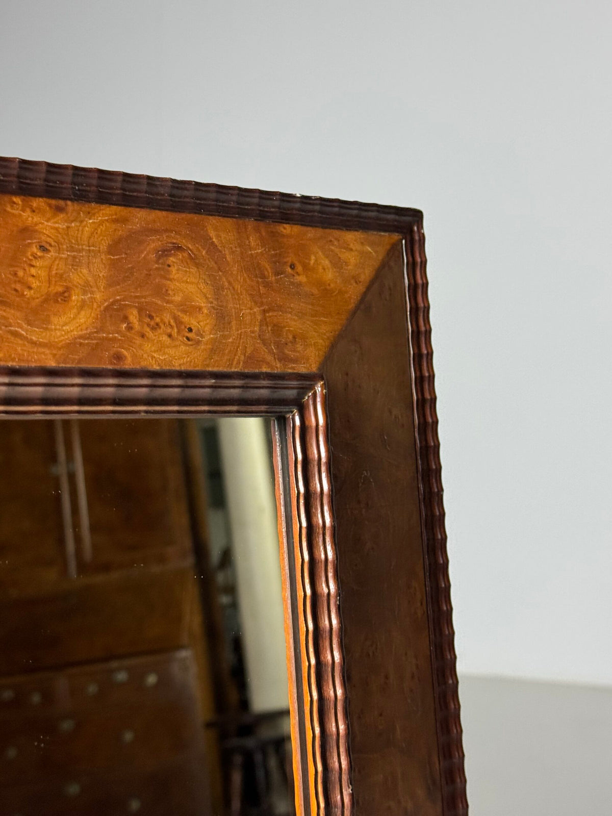 Twentieth Century Ripple Frame Mirror, 78 cm, photo 9