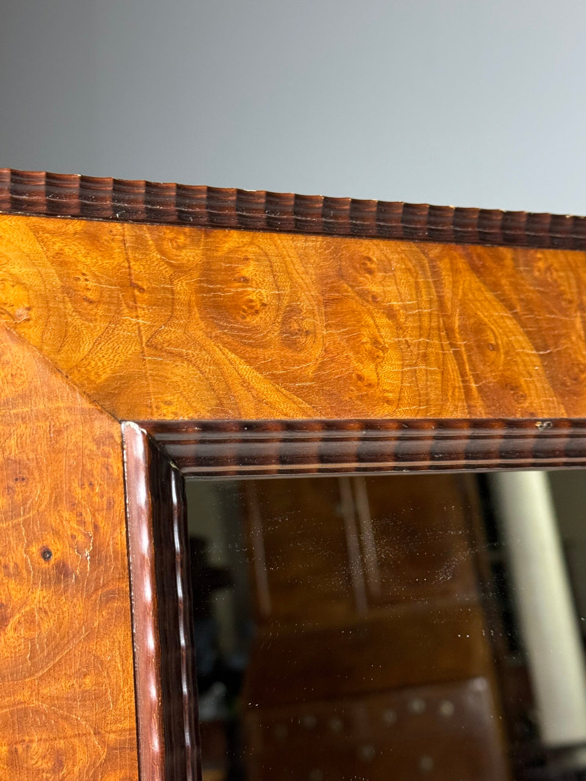 Twentieth Century Ripple Frame Mirror, 78 cm, photo 7