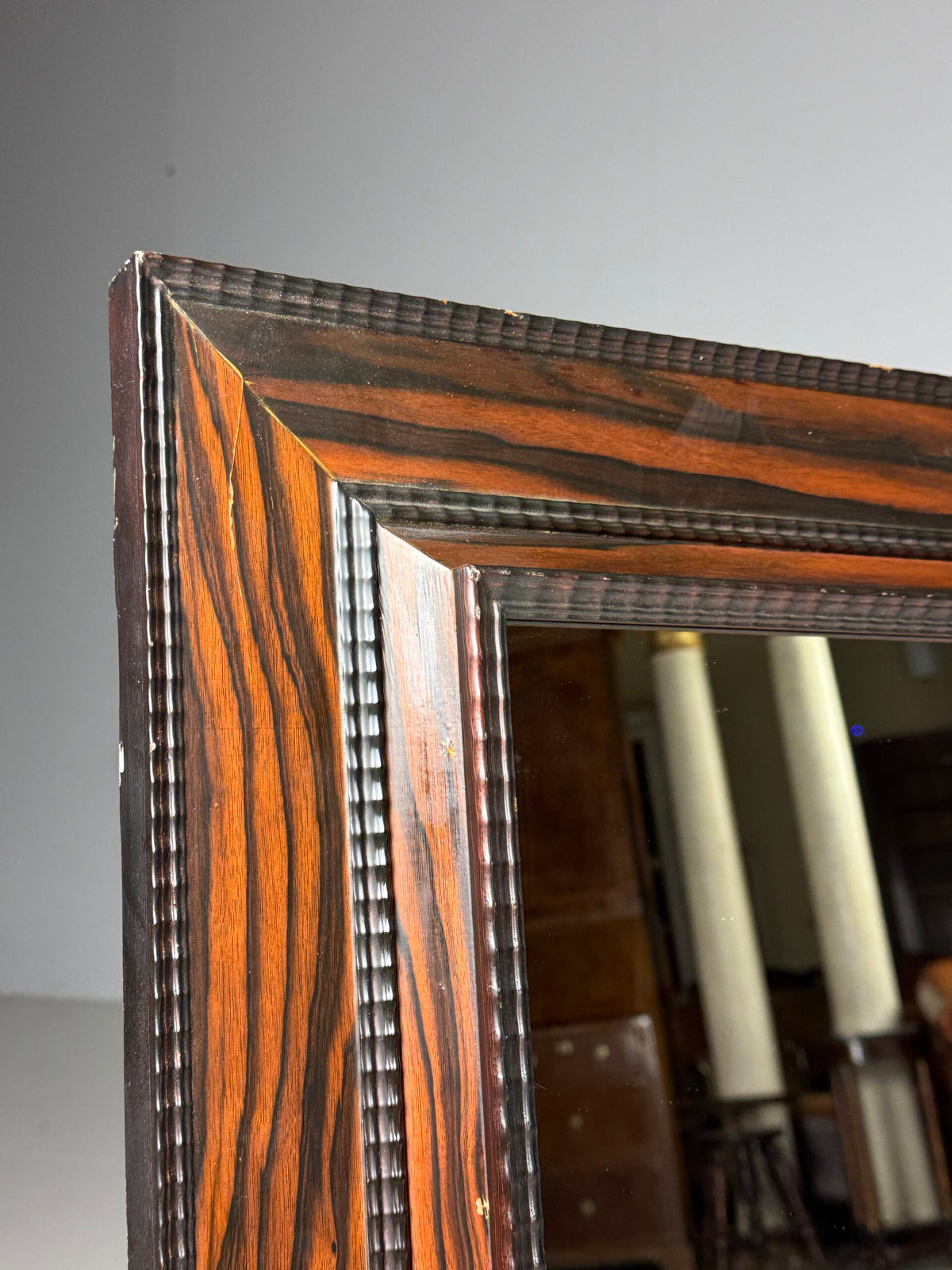 Vintage Ripple Frame Mirror, 82 cm, photo 7