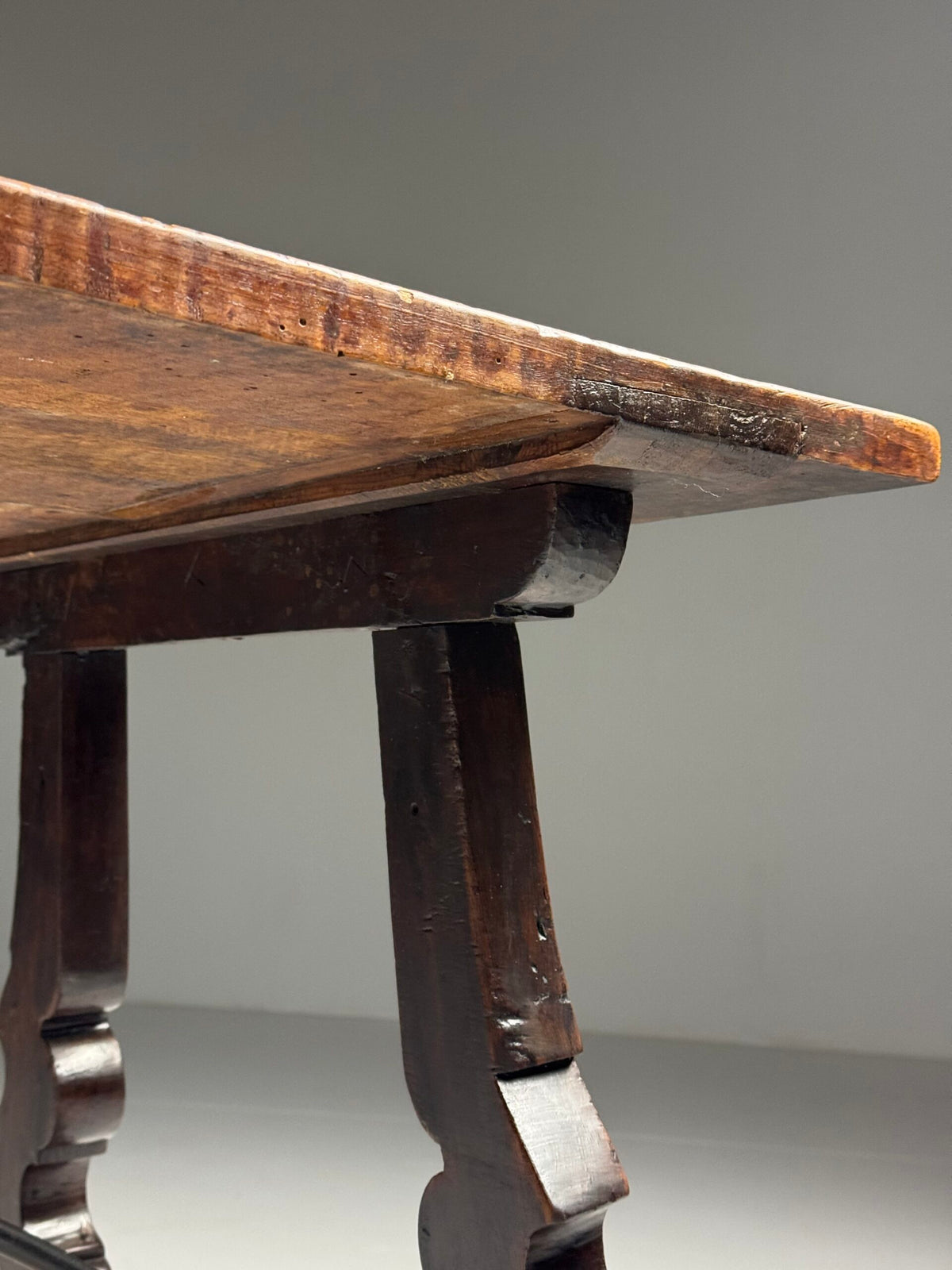 Spanish Solid Walnut Table, 18th Century, photo 10