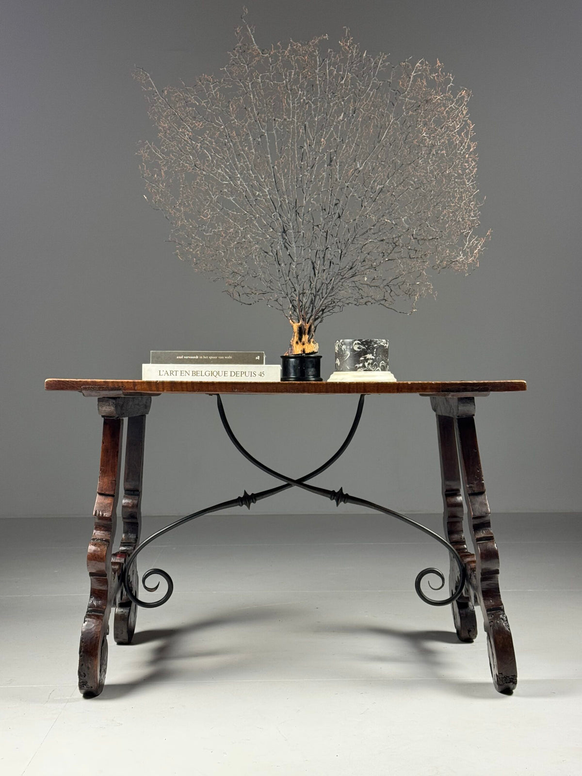 Spanish Solid Walnut Table, 18th Century, photo 20