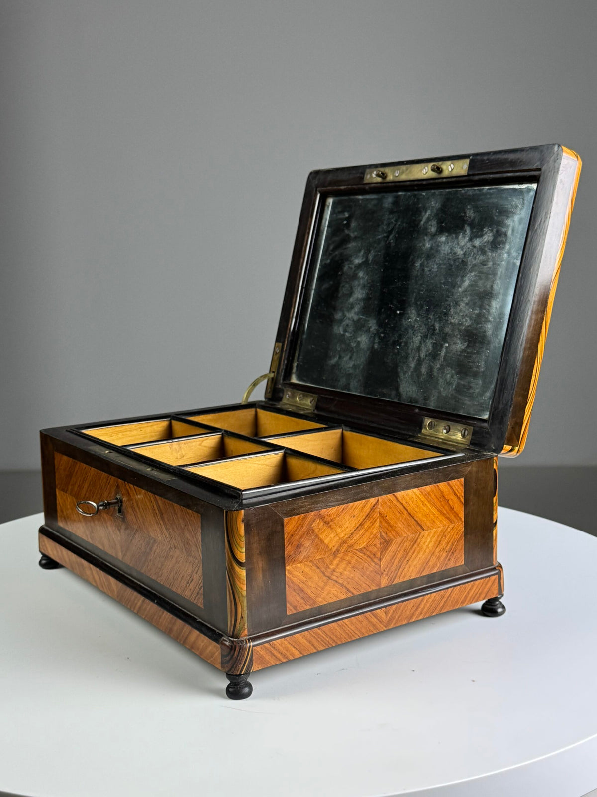 Dutch Marquetry Jewellery Box, Late 19th Century, photo 4