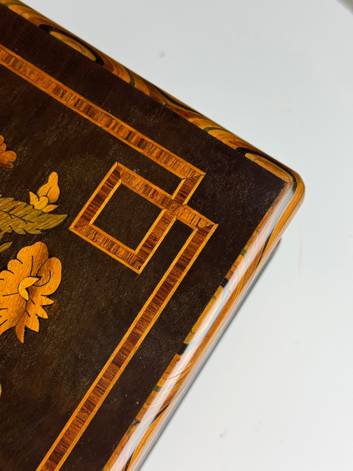 Dutch Marquetry Jewellery Box, Late 19th Century, photo 18