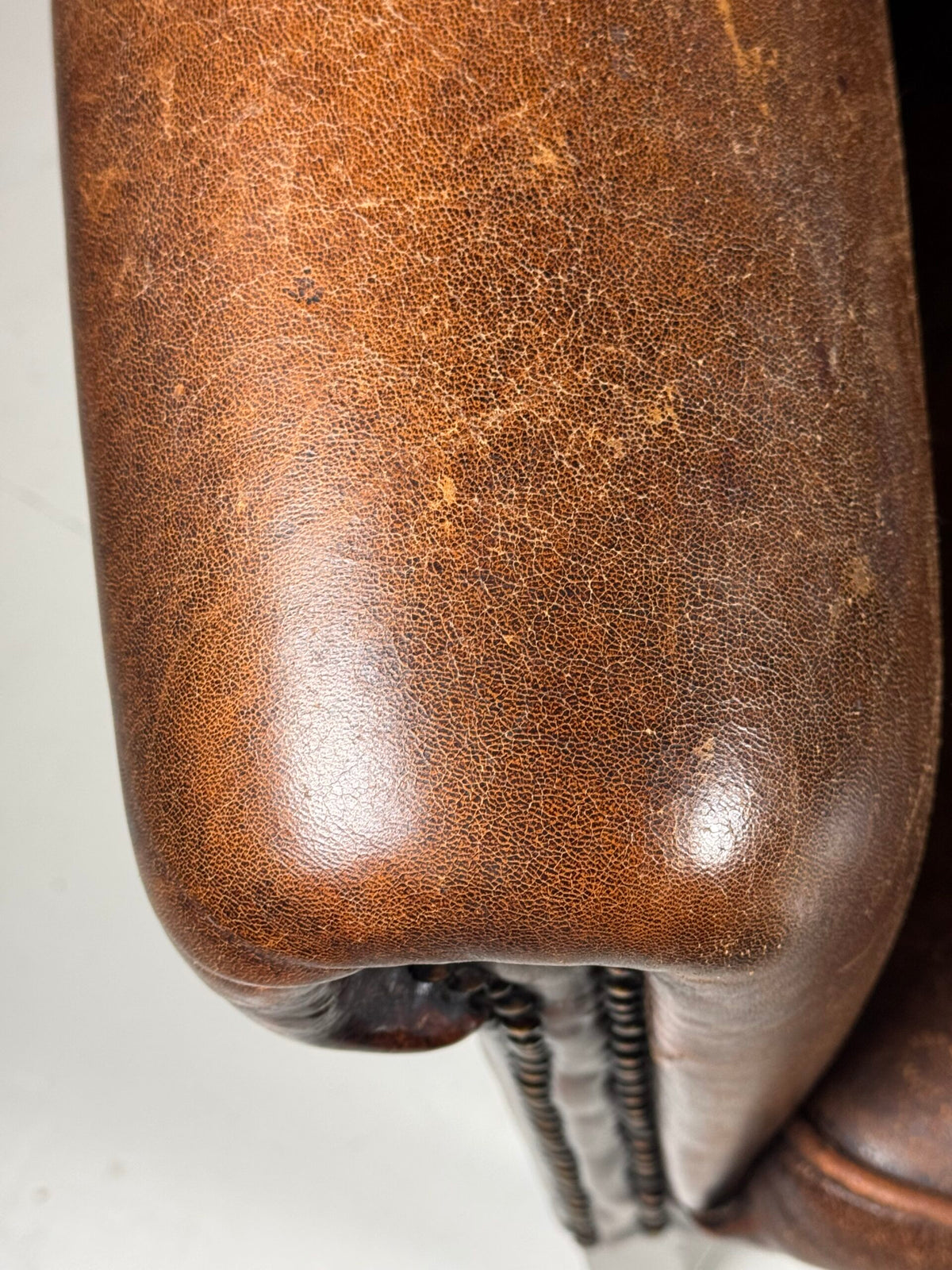 Pair of Sheepskin Club Chairs with Pouf, photo 7