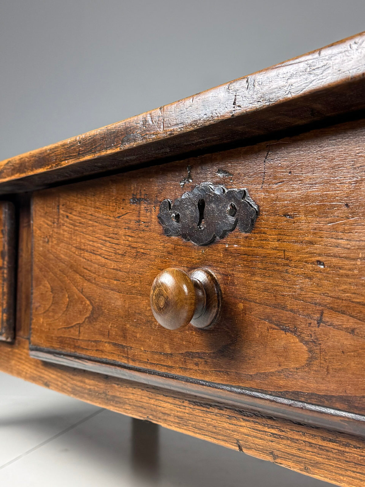 French Farmhouse Coffee Table with Two Drawers, photo 10