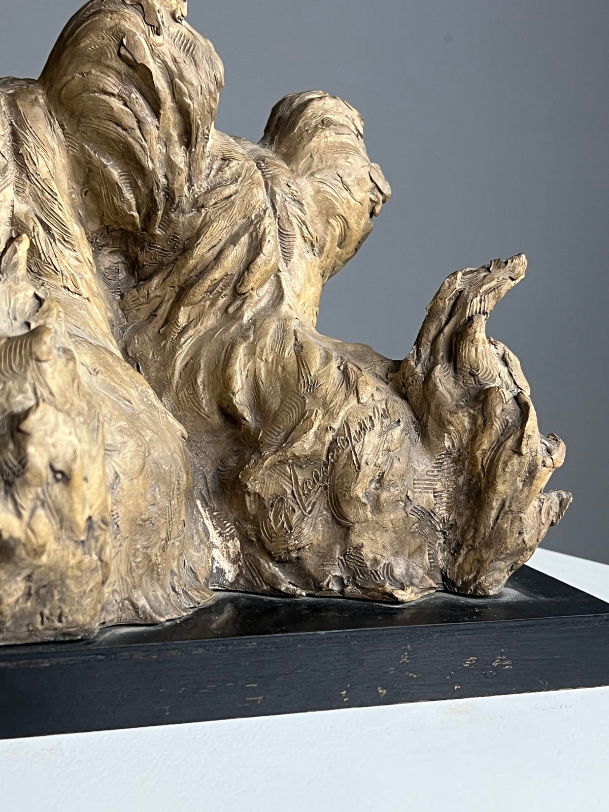 Terracotta Sculpture of Two Dogs by Guido Cacciapuoti, photo 8