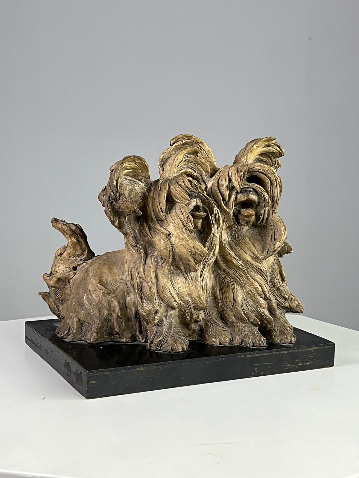 Terracotta Sculpture of Two Dogs by Guido Cacciapuoti, photo 16