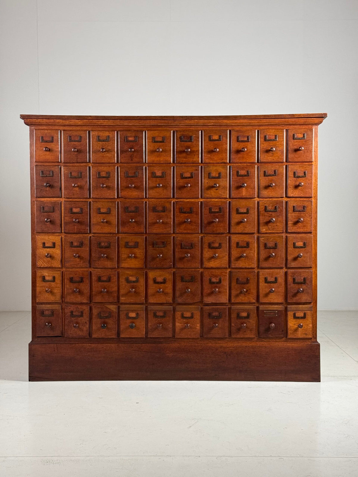 Oak Apothecary Cabinet with 60 Drawers, Brussels Palace of Justice, c. 1920, photo 11