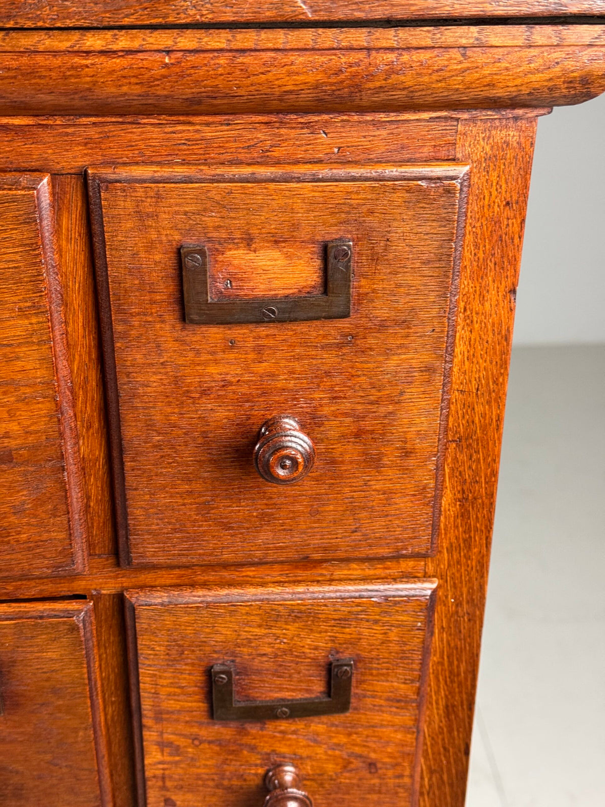 Oak Apothecary Cabinet with 60 Drawers, Brussels Palace of Justice, c. 1920, photo 8