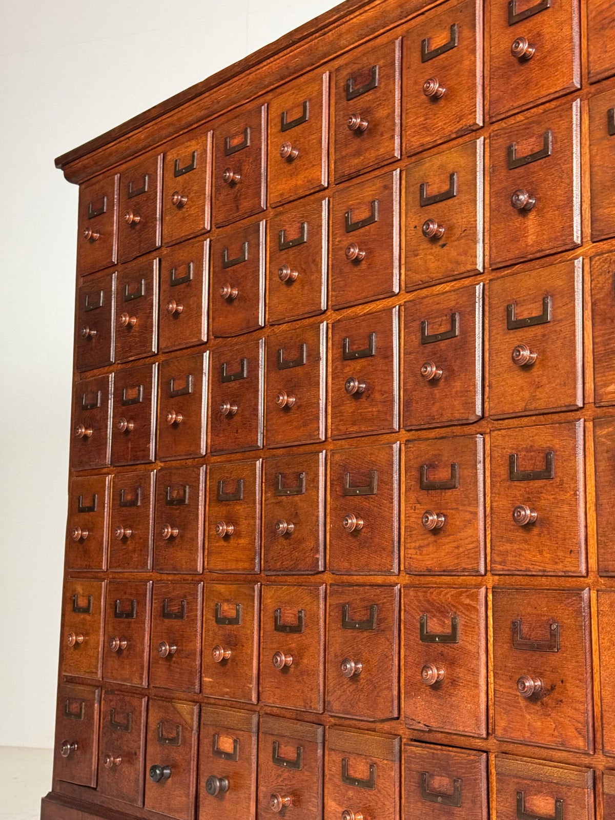 Oak Apothecary Cabinet with 60 Drawers, Brussels Palace of Justice, c. 1920, photo 6