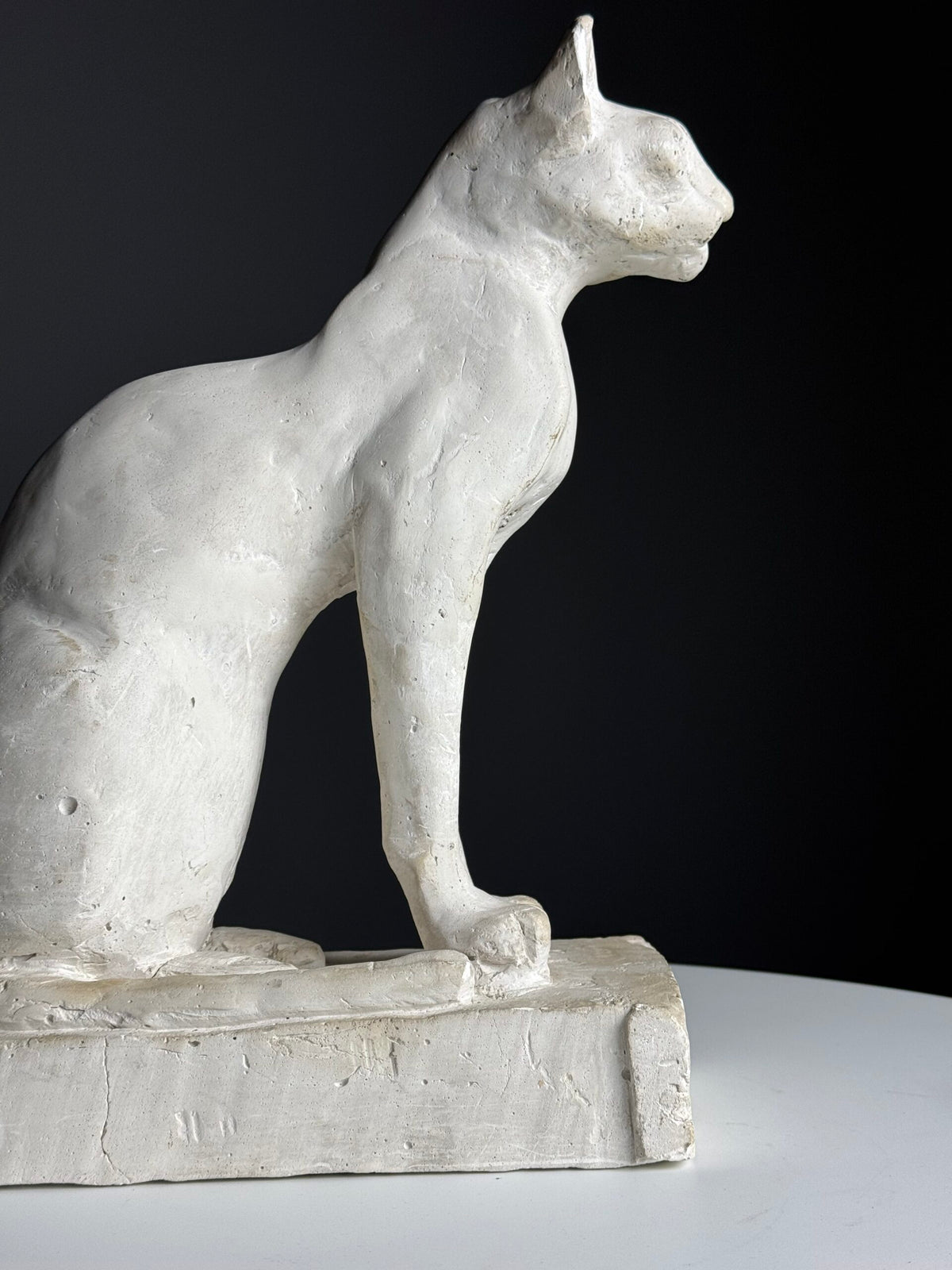 French Plaster Cat Figurine, 20th Century, photo 9