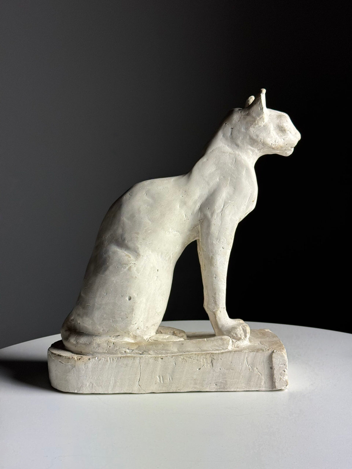 French Plaster Cat Figurine, 20th Century, photo 3
