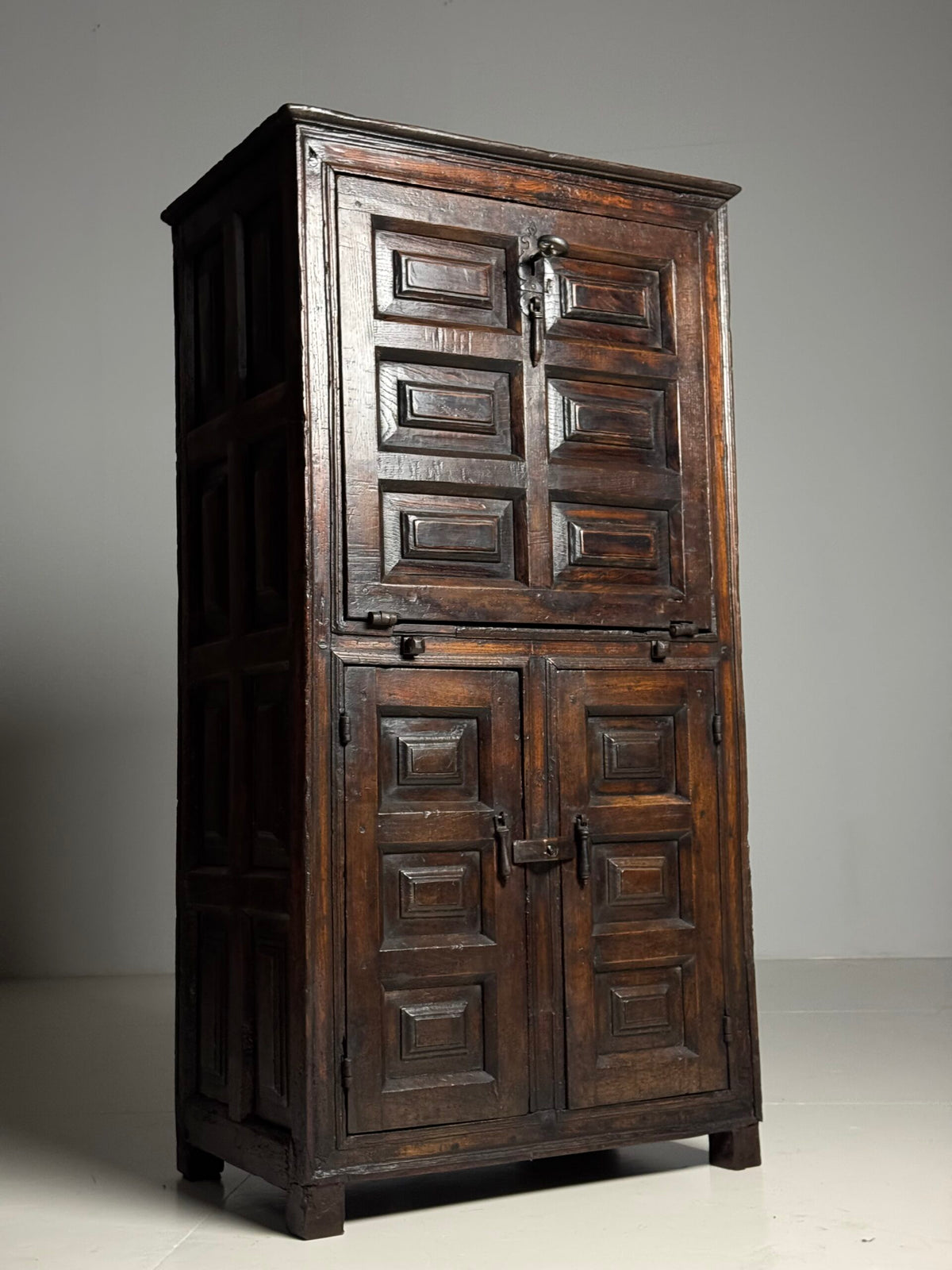 Spanish Walnut Fall Front Cabinet, c. 1700, photo 14