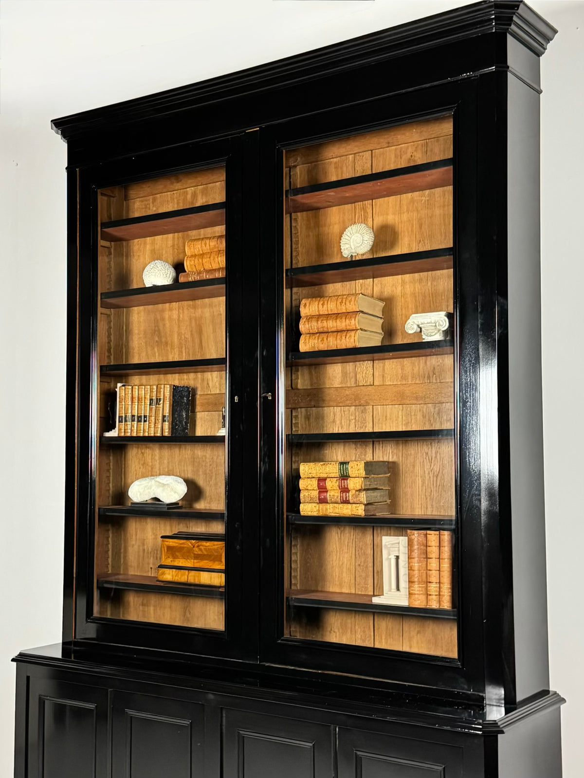 Very Large Louis Philippe Library Bookcase, 303 cm, Late 19th Century, photo 26