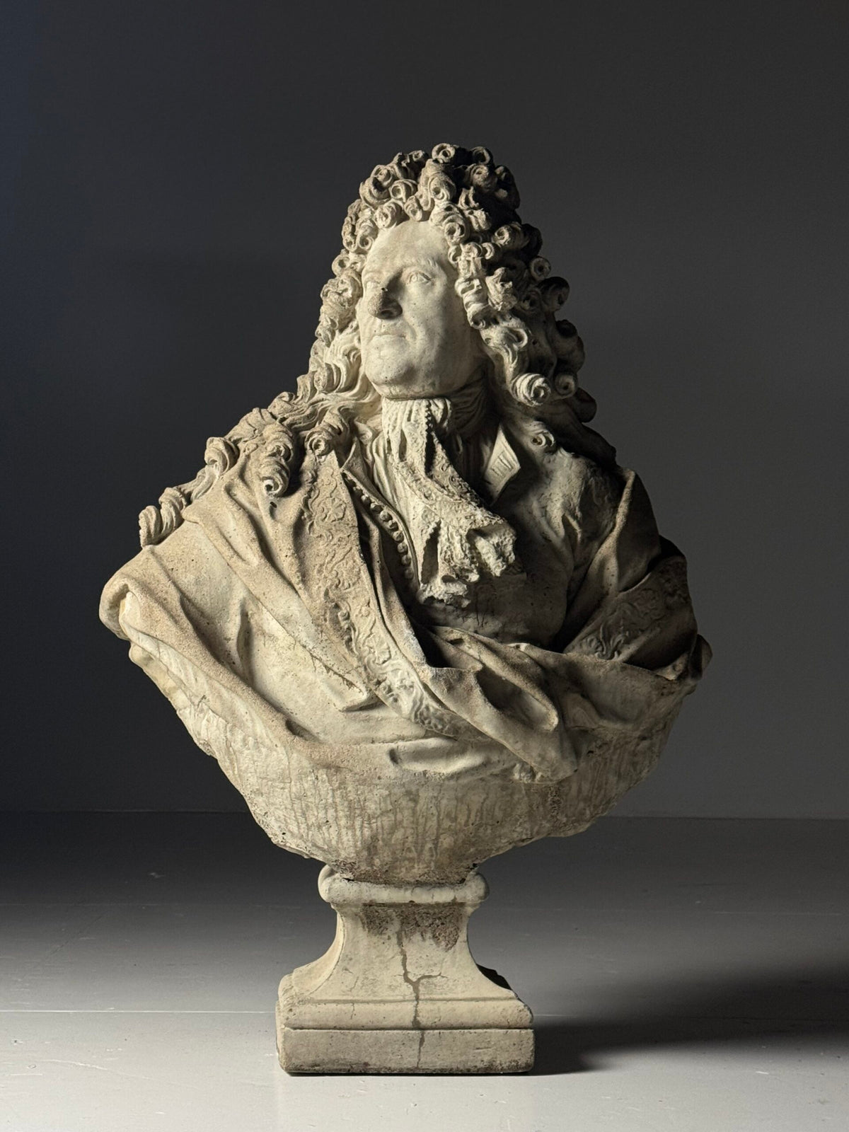 Gigantic Concrete Bust of Louis XIV, 112 cm, photo 8