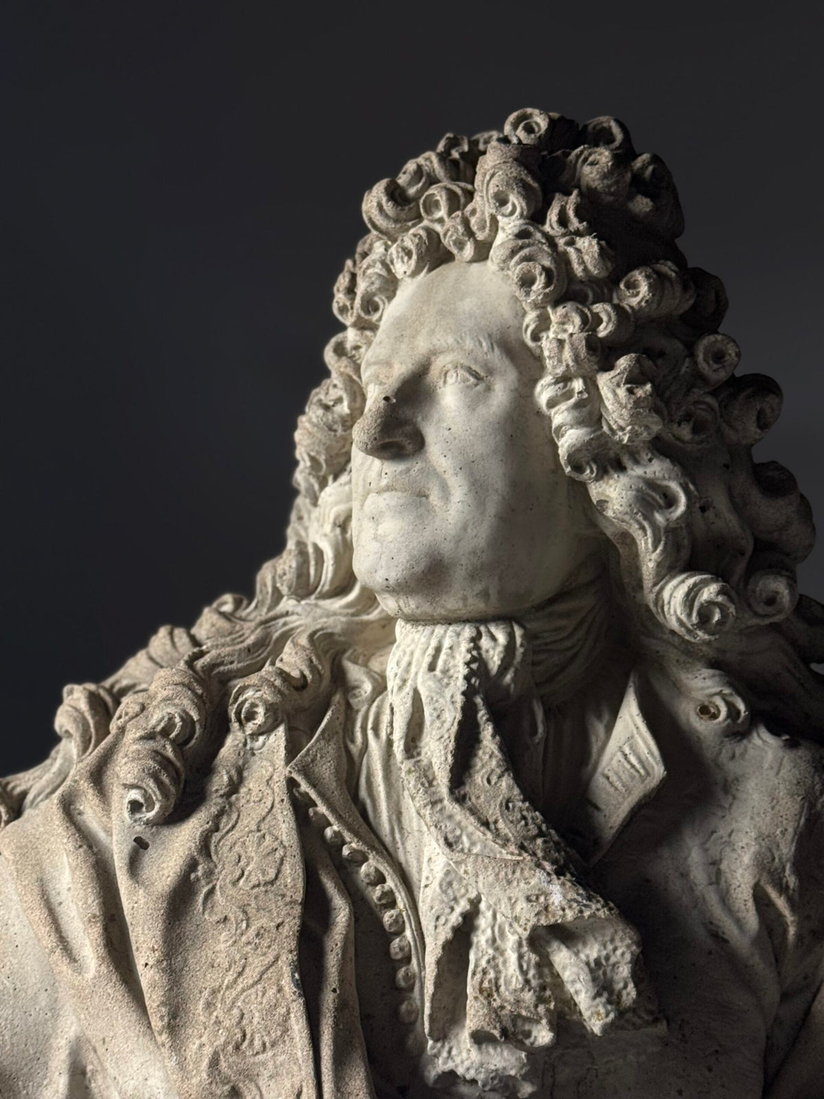 Gigantic Concrete Bust of Louis XIV, 112 cm, photo 7