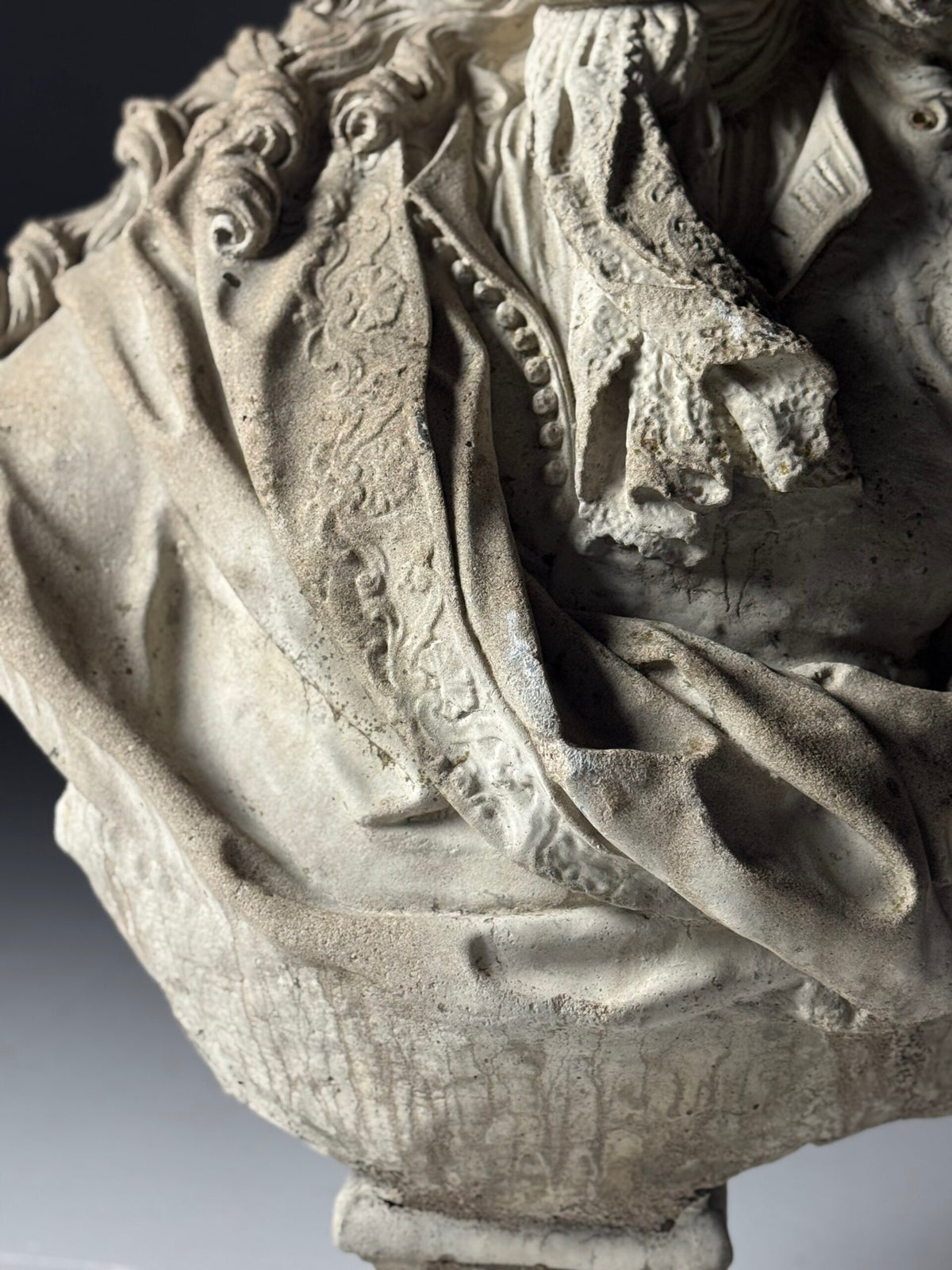 Gigantic Concrete Bust of Louis XIV, 112 cm, photo 6