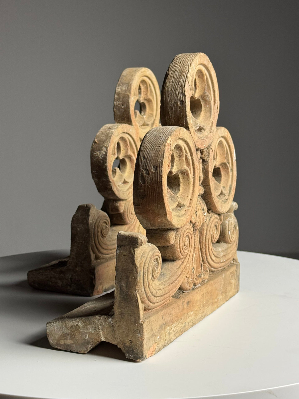 Pair of Neo-Gothic Terracotta Ornaments, photo 7
