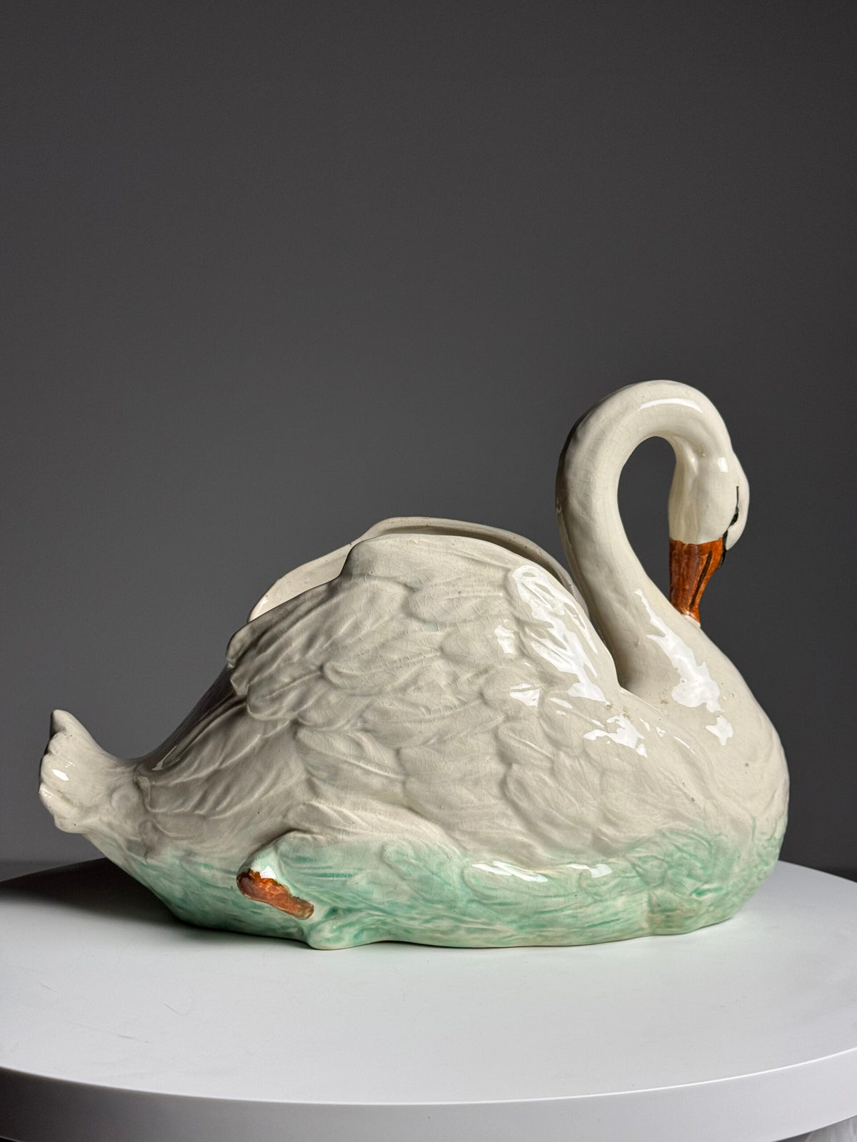 Vintage Swan Wine Cooler or Champagne Bowl, France, photo 14