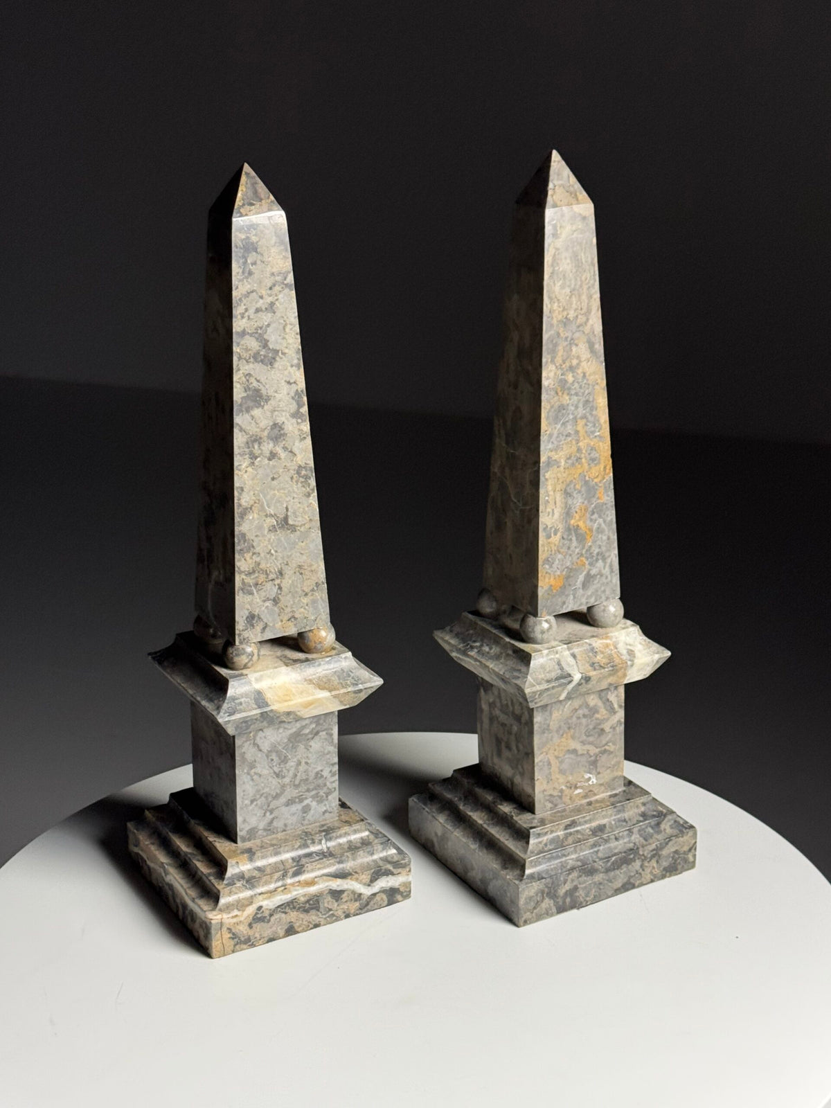 Pair of Large Italian Marble Obelisks, photo 21