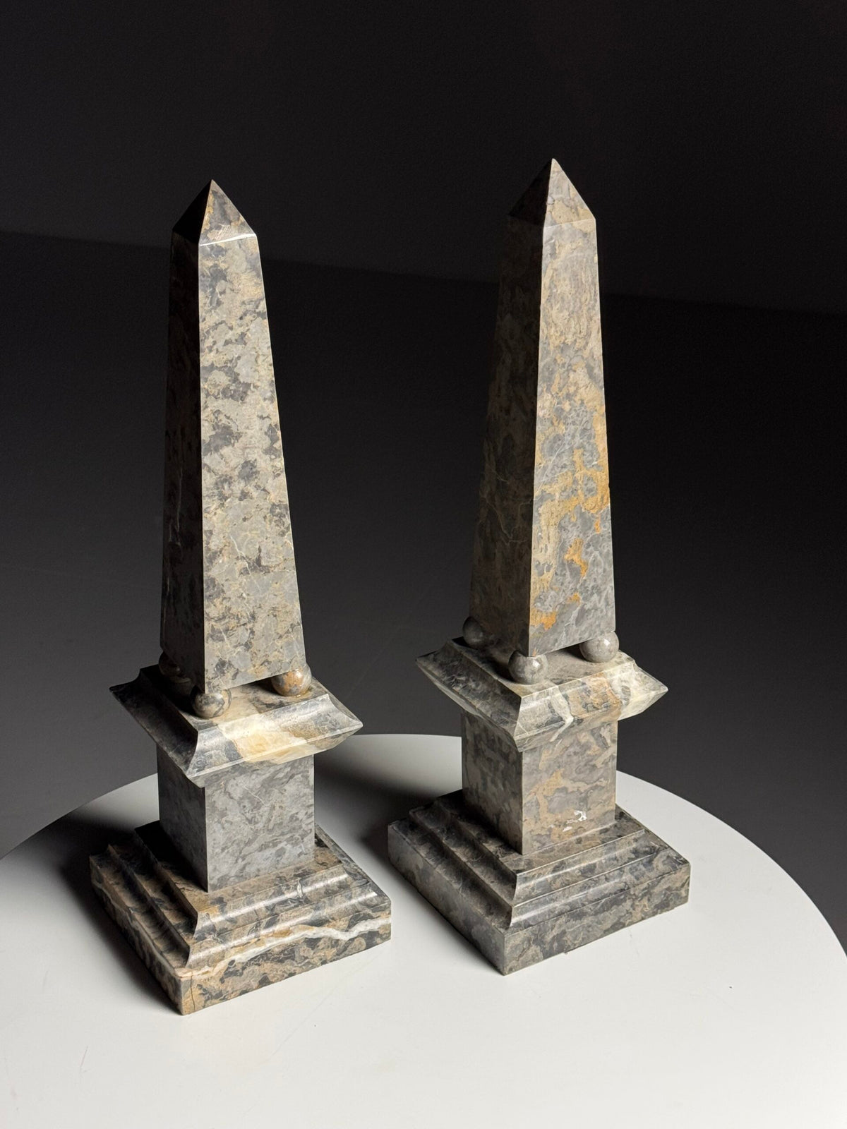 Pair of Large Italian Marble Obelisks, photo 20
