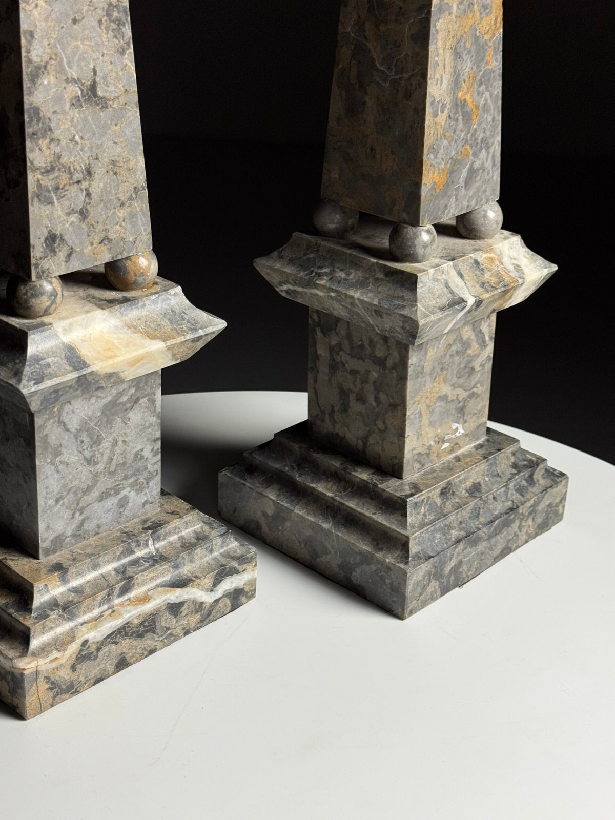 Pair of Large Italian Marble Obelisks, photo 16